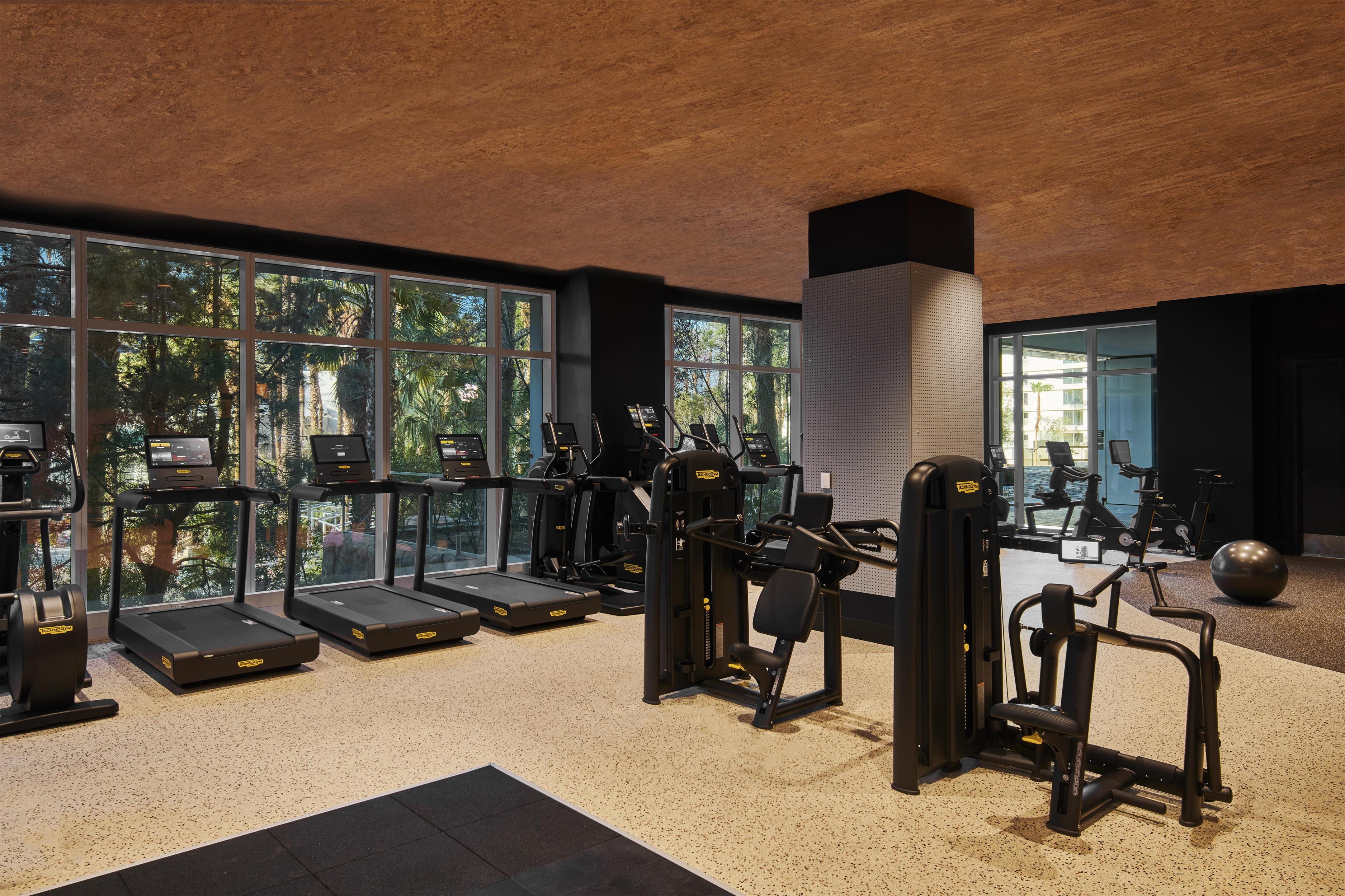 Health club fitness center gym | Virgin Hotel Las Vegas, Curio Collection by Hilton
