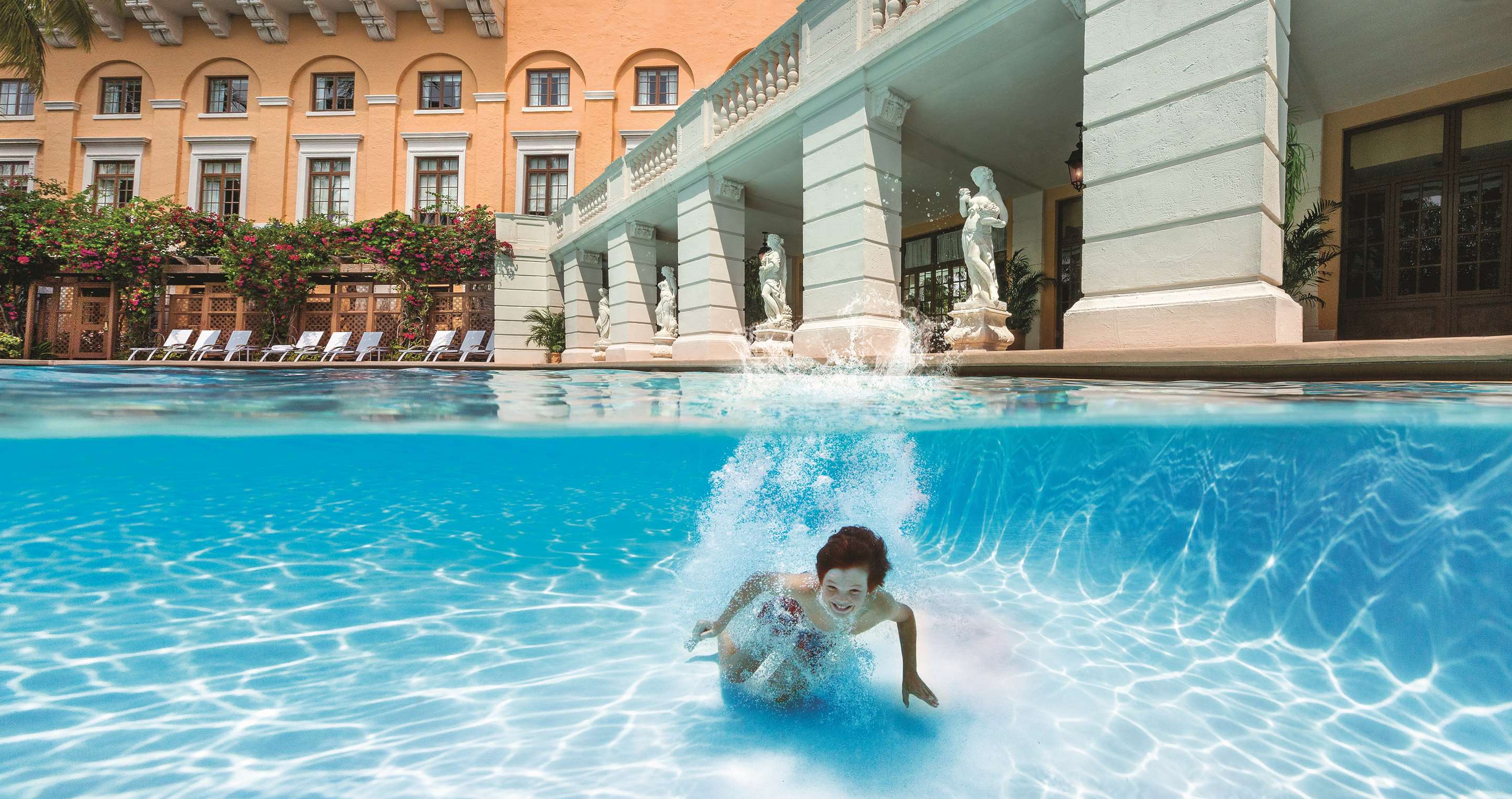 Biltmore Pool Under Water