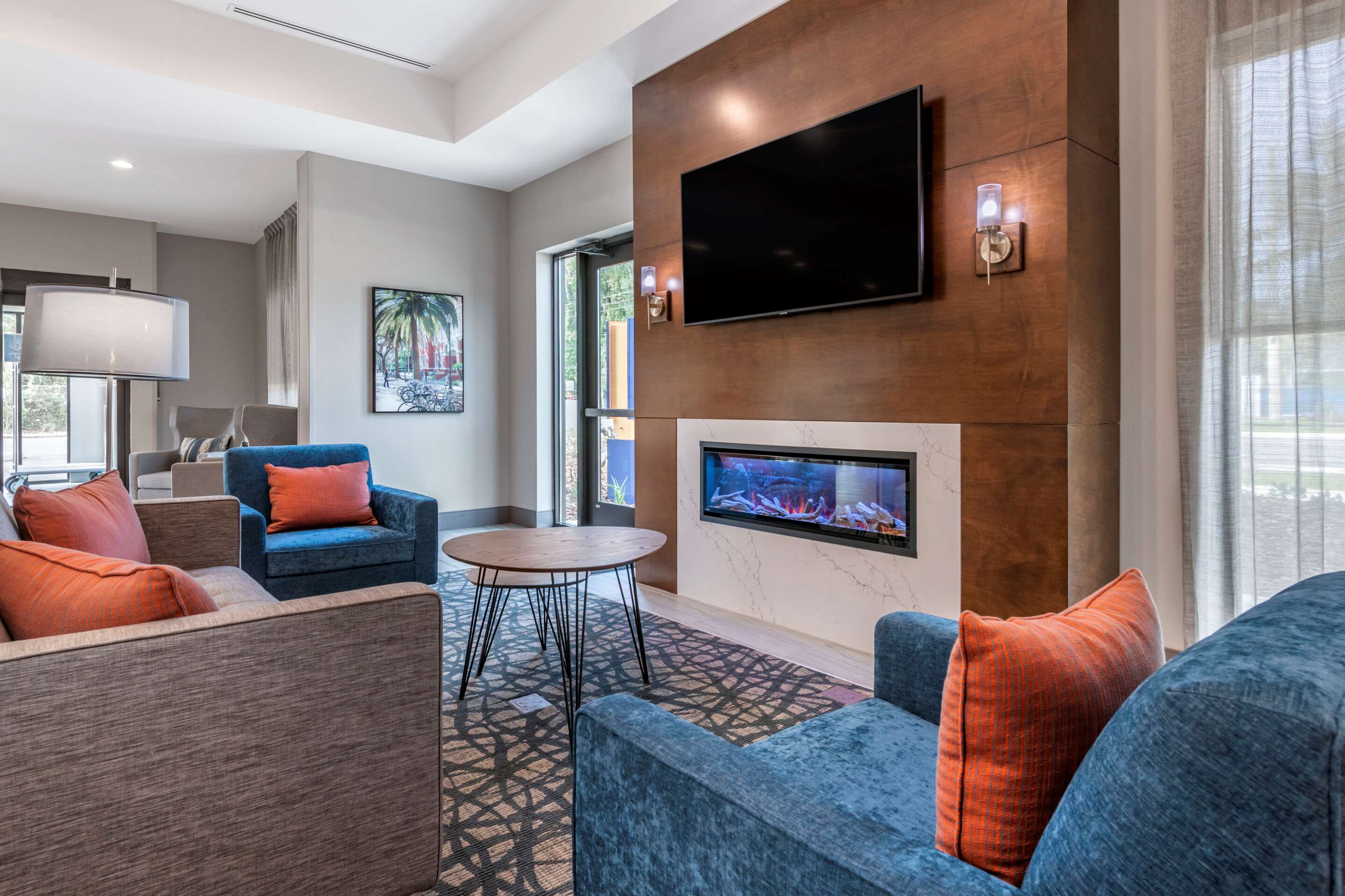 Spacious lobby