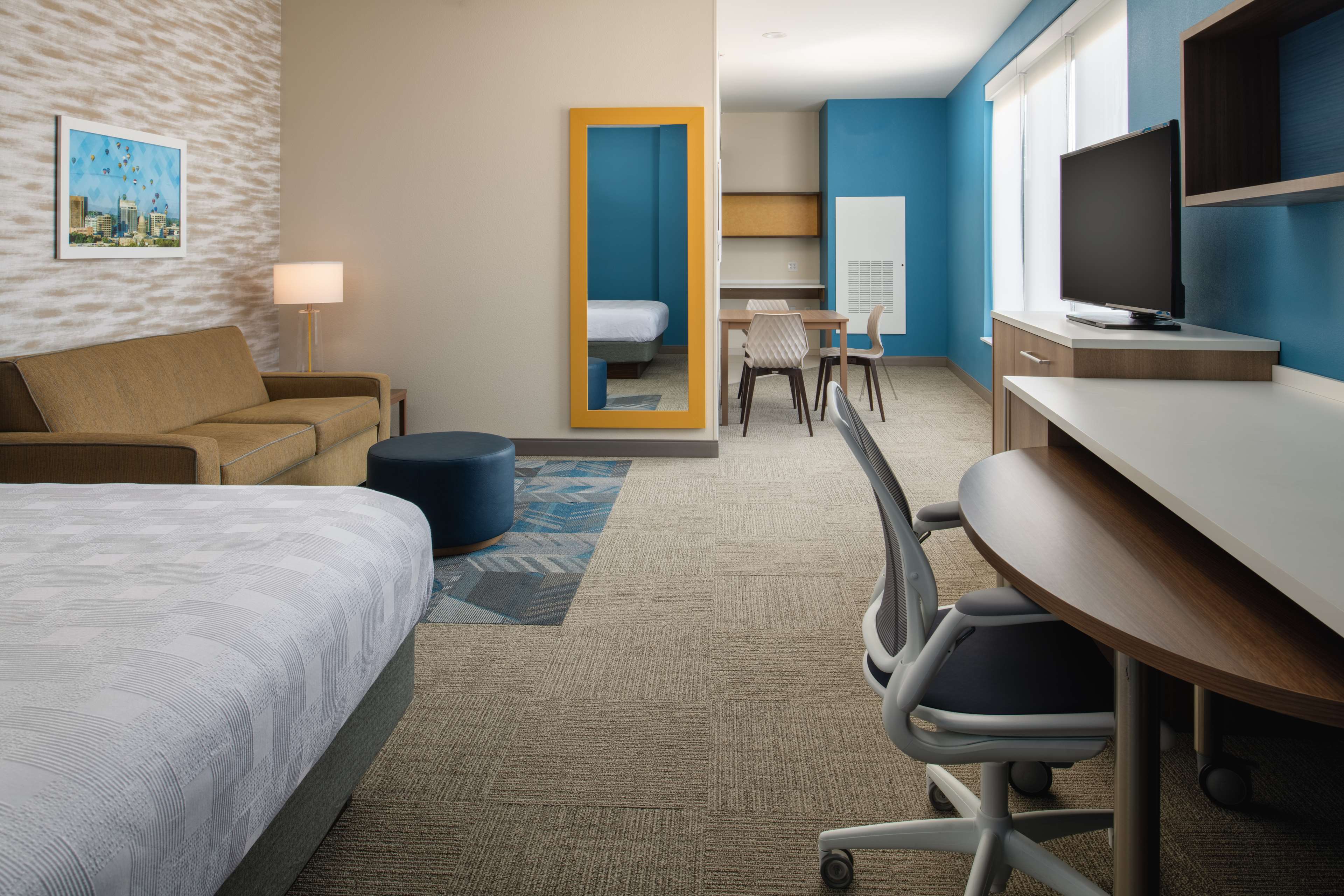 Home2 Suites by Hilton Boise Downtown Room Type - 1 KING STUDIO CORNER SUITE