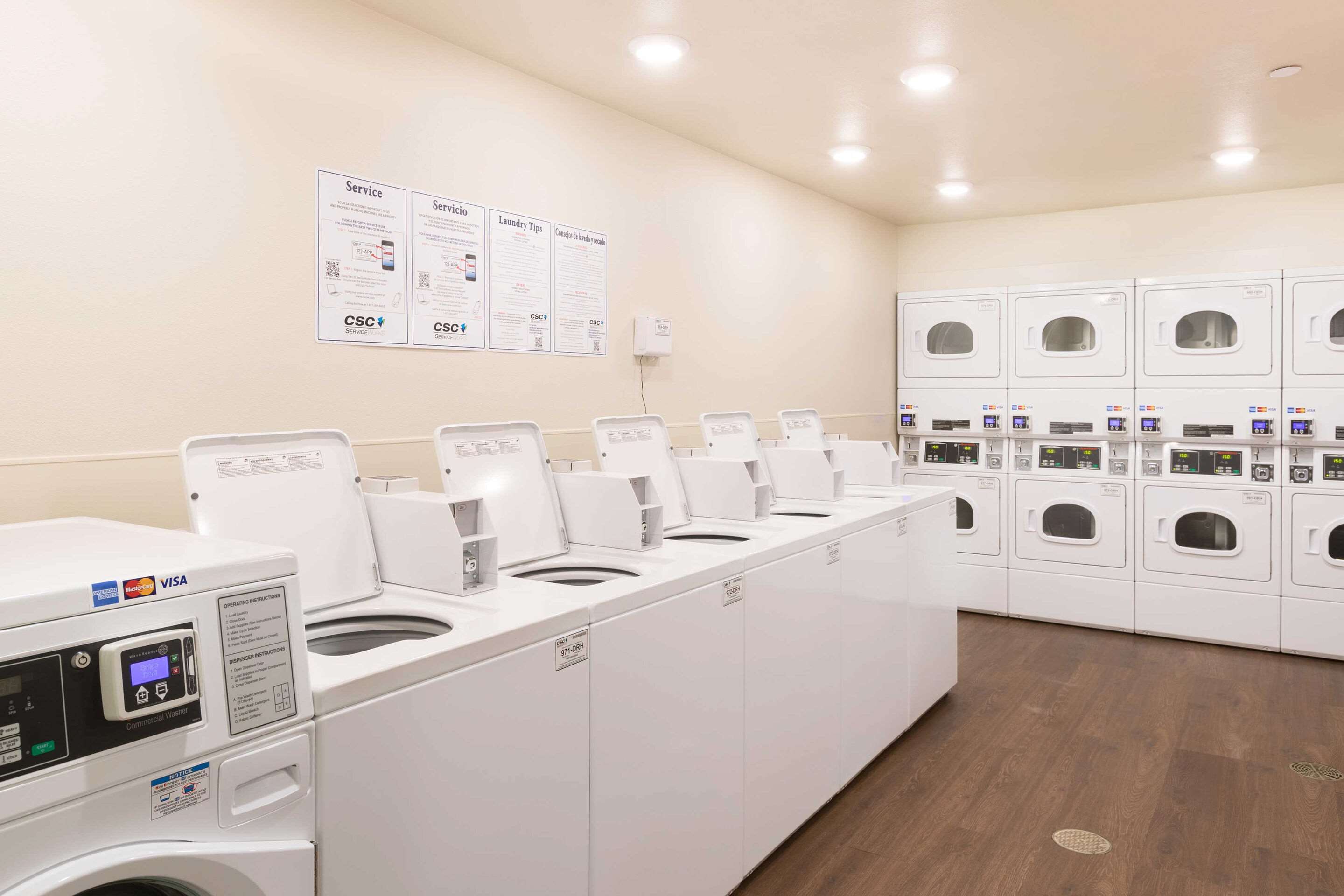 Guest laundry facilities