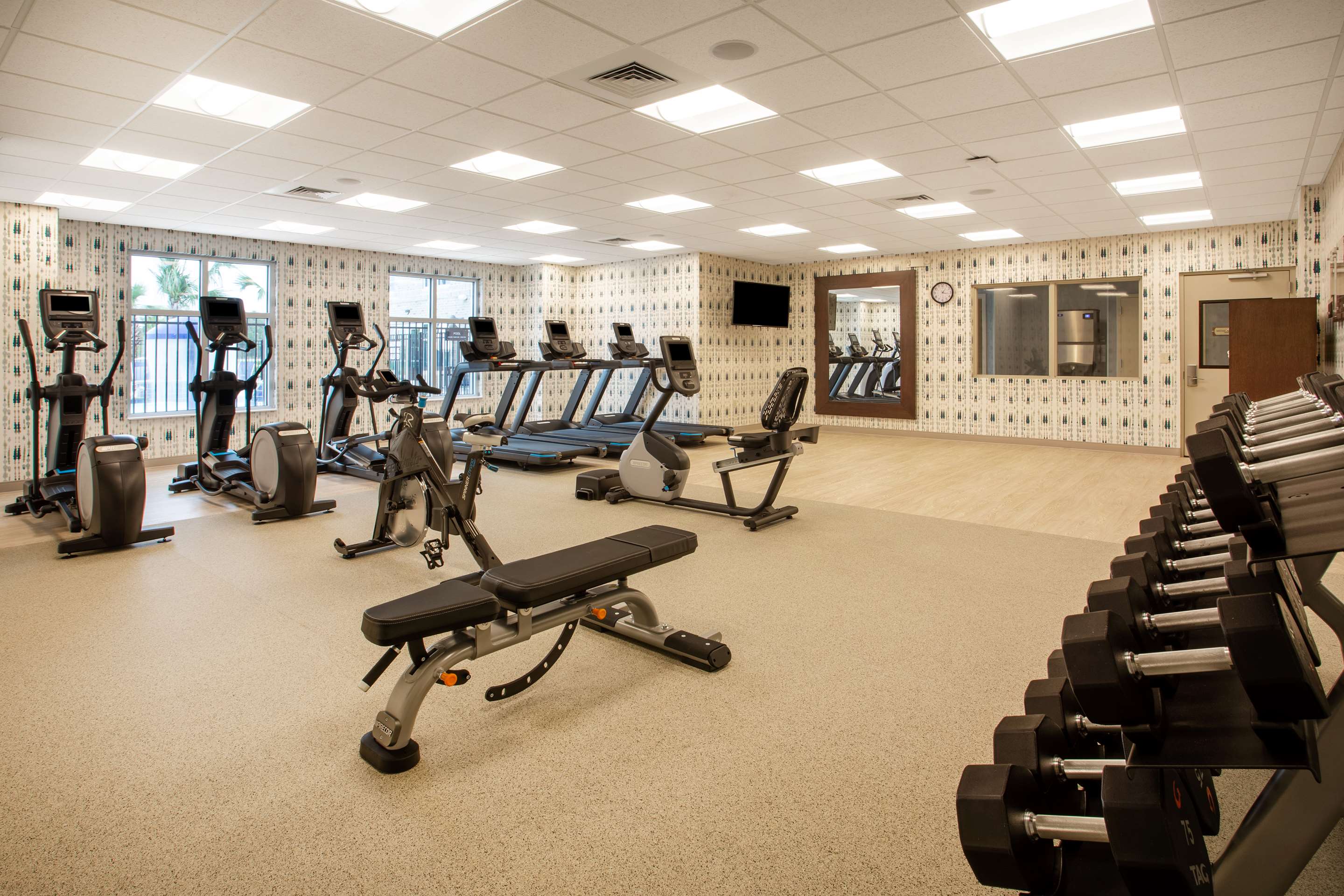 Health club fitness center gym