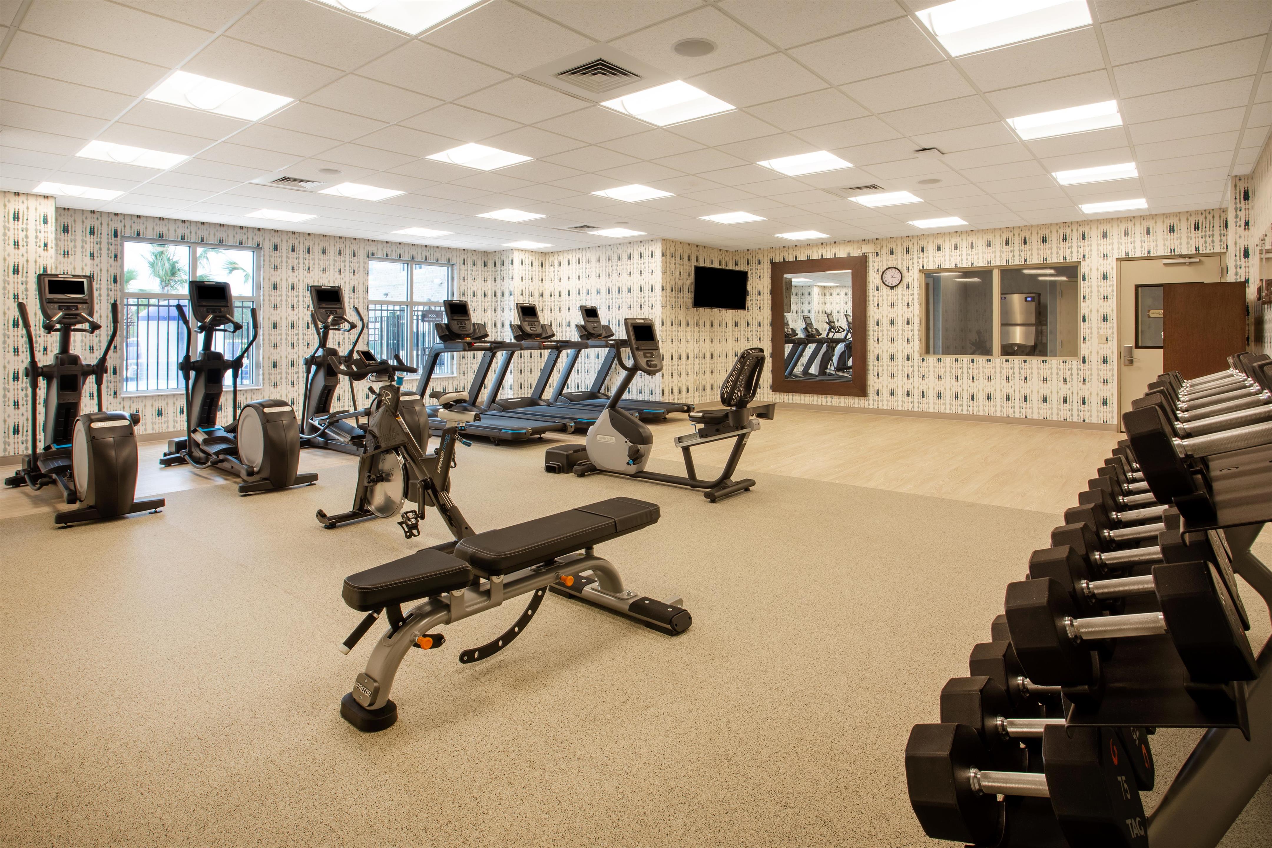 Health club fitness center gym | Homewood Suites by Hilton Myrtle Beach Coastal Grand Mall