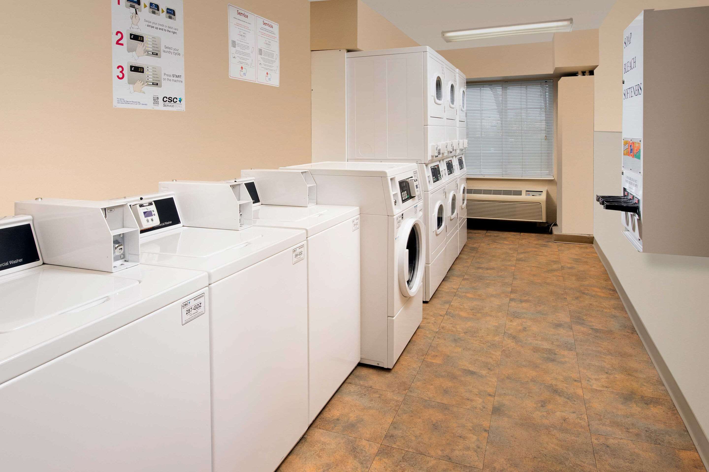 Guest laundry facilities
