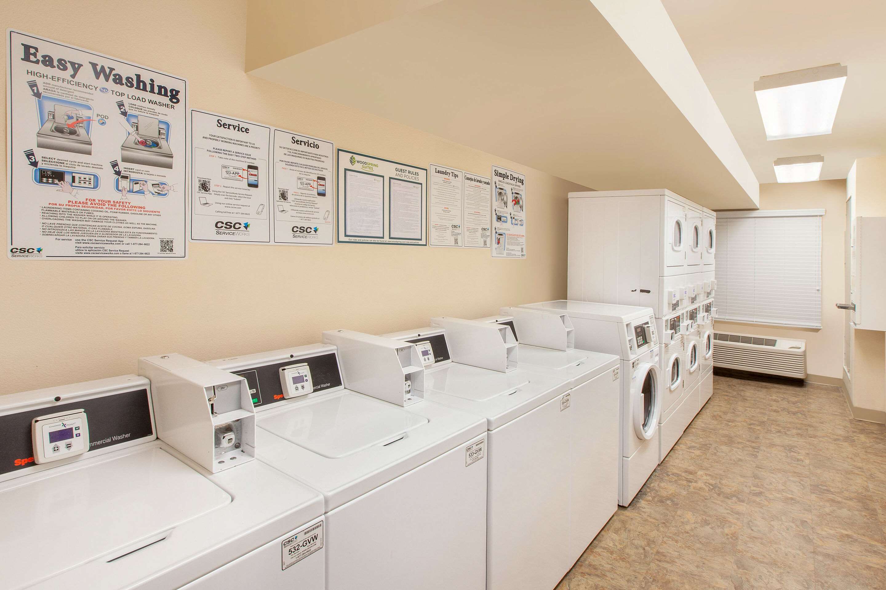Guest laundry facilities