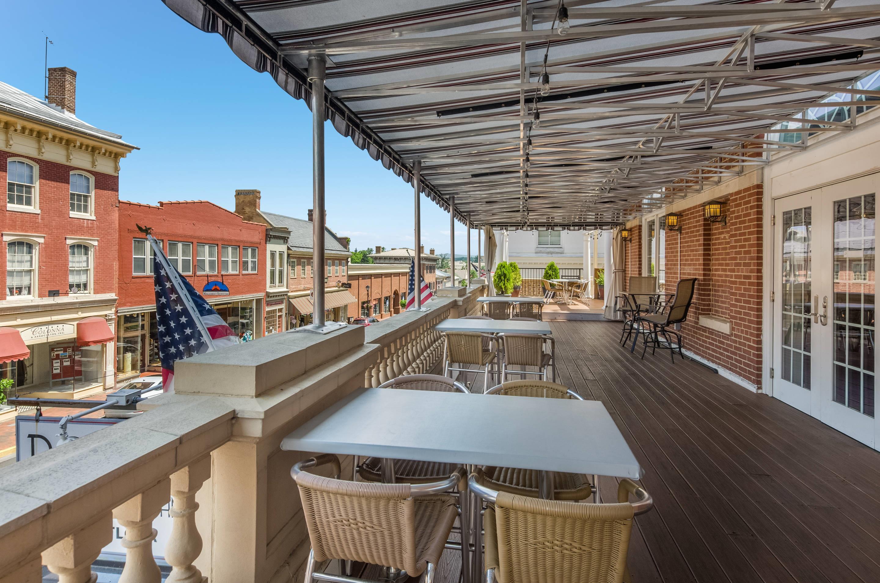 Hotel patio balcony | The Gin Hotel, Ascend Hotel Collection