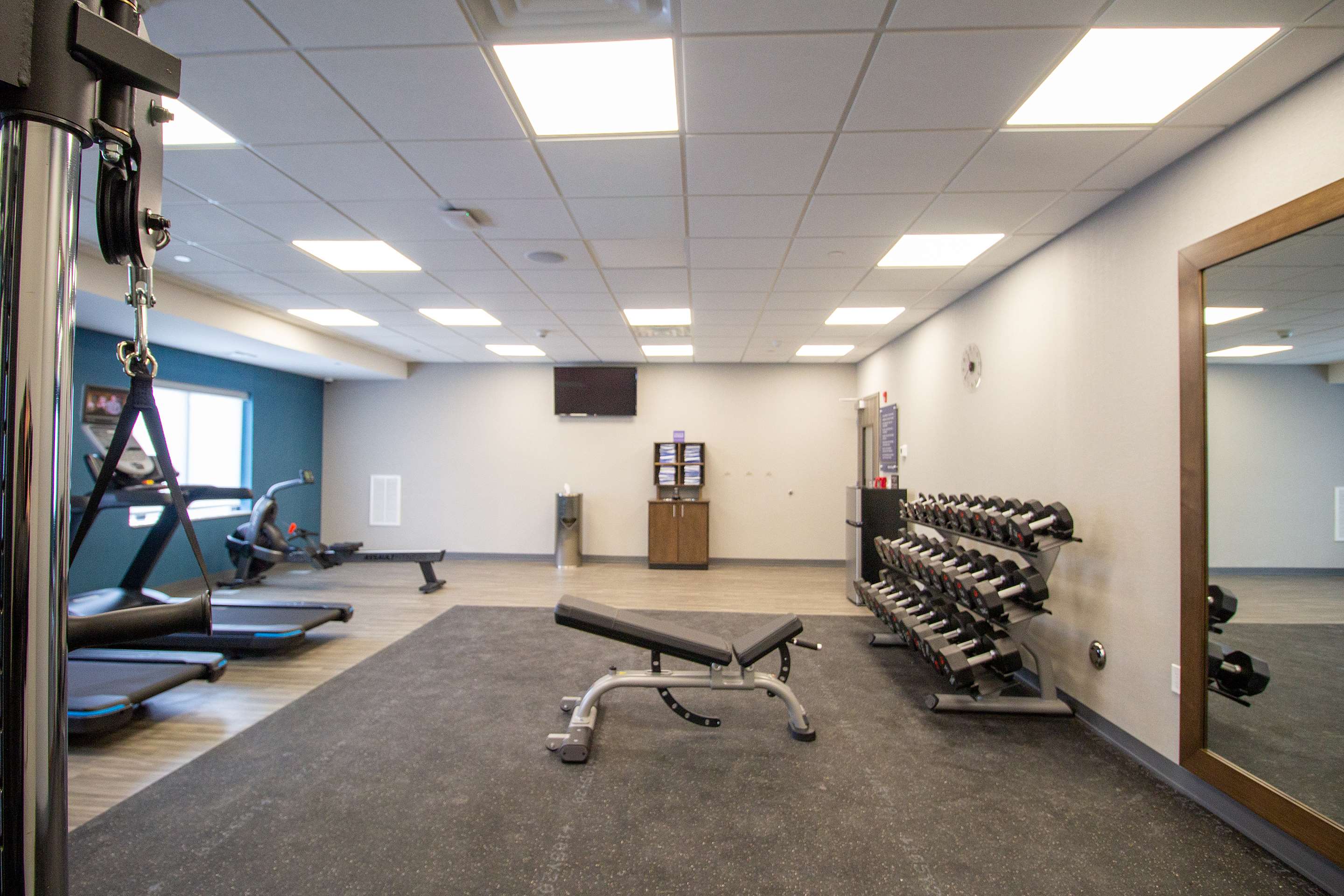 Health club fitness center gym | Hampton Inn & Suites North Attleboro