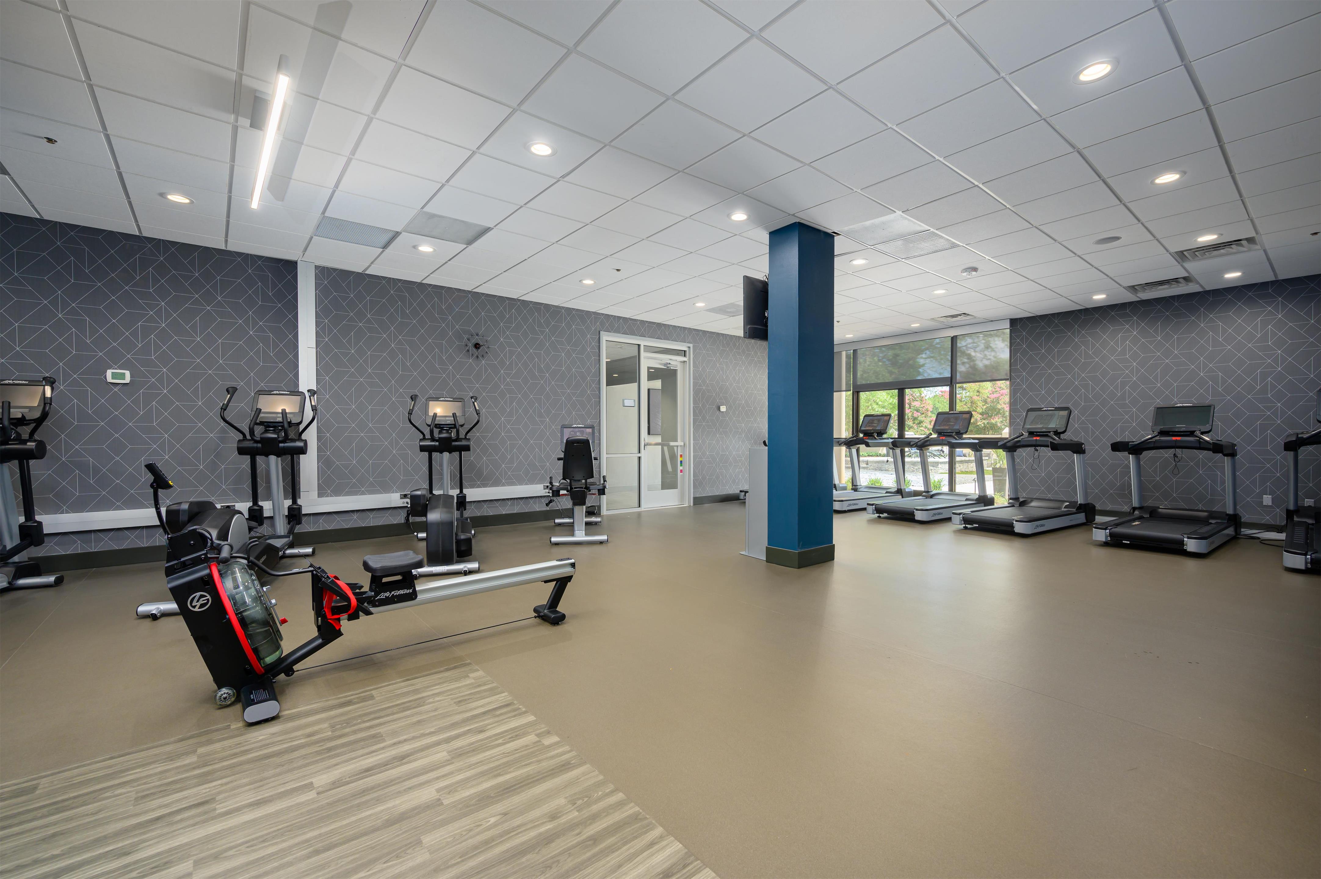 Health club fitness center gym | DoubleTree by Hilton Raleigh Midtown, NC