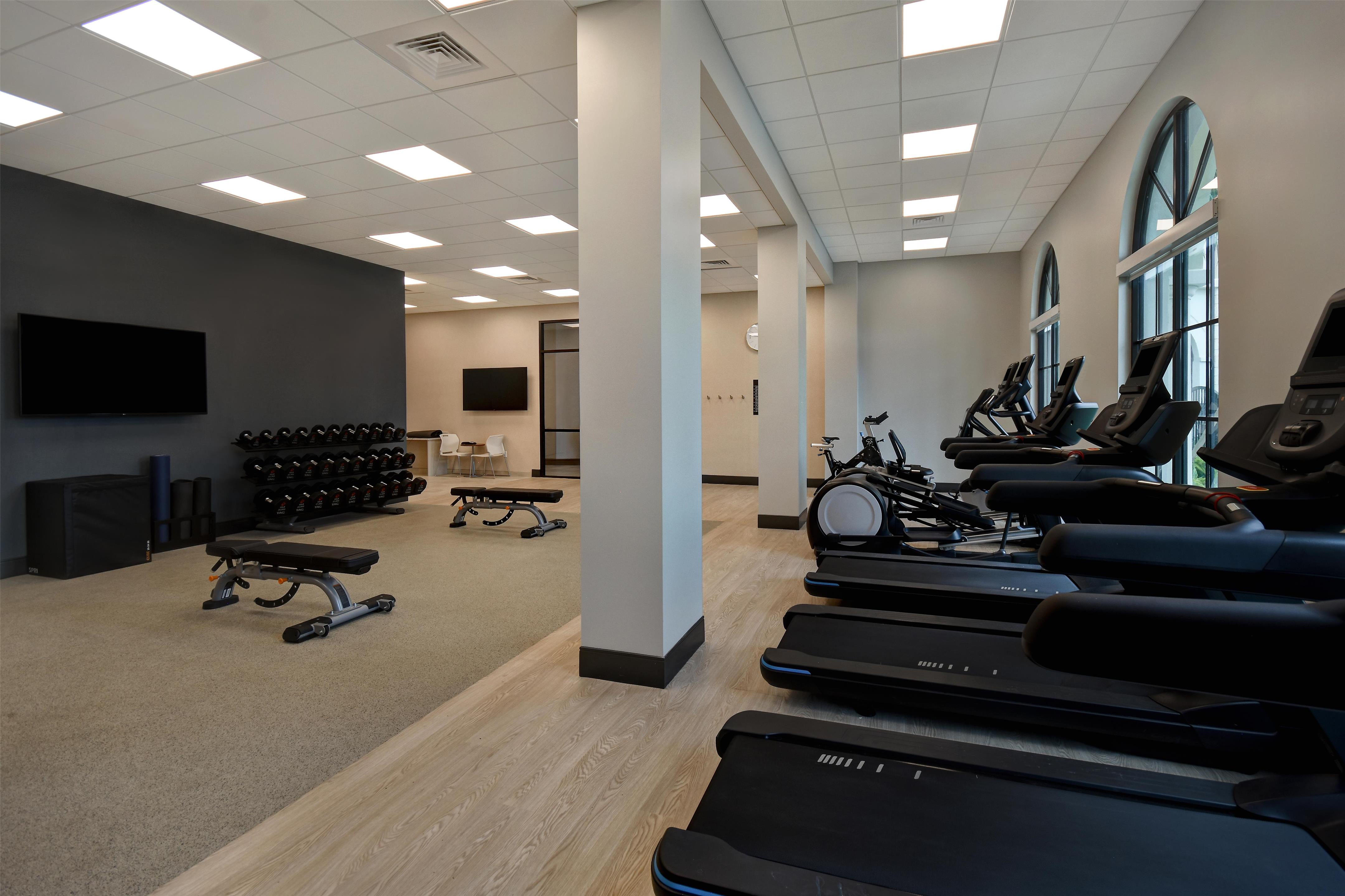 Health club fitness center gym | Homewood Suites by Hilton Orlando at Flamingo Crossings