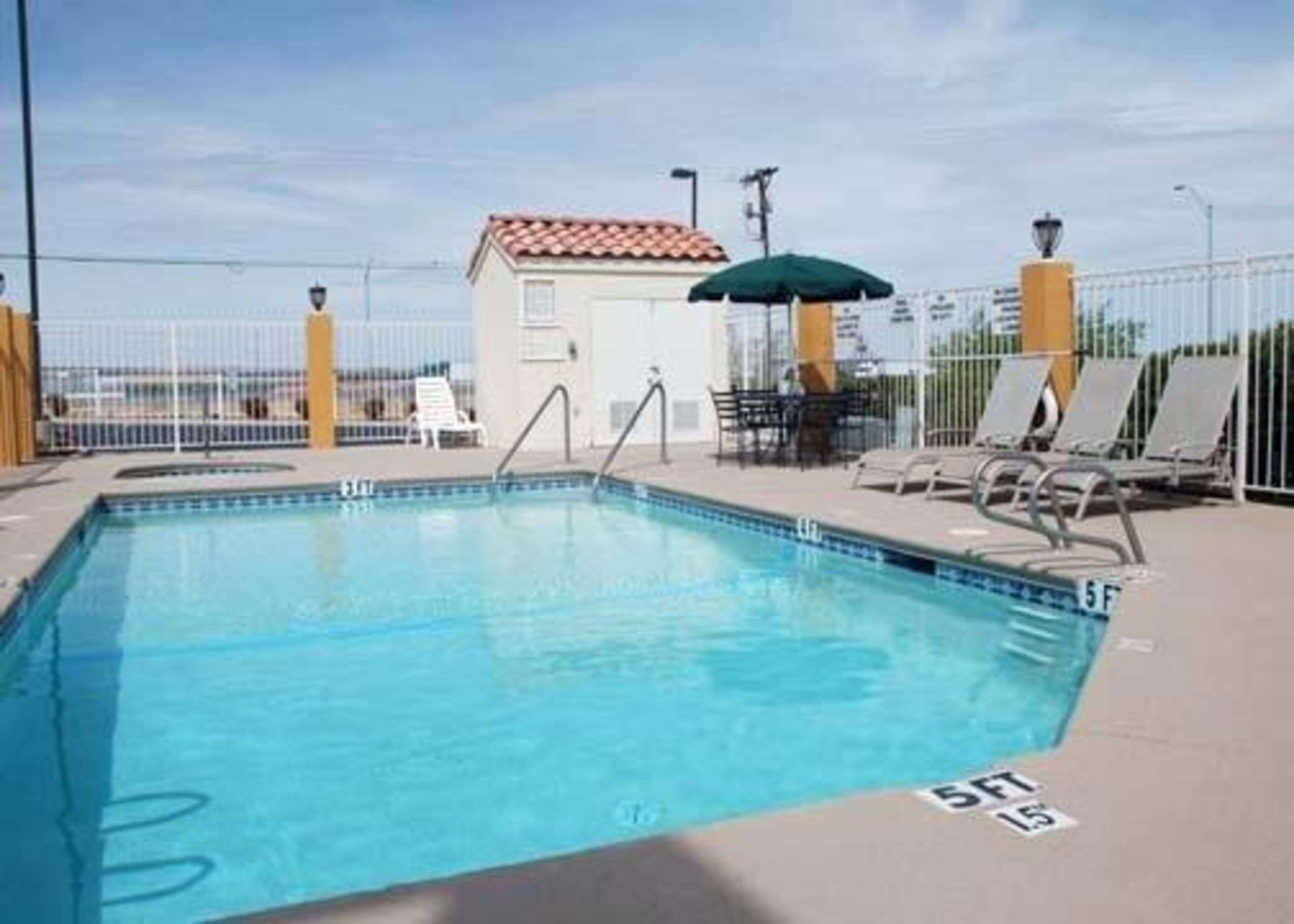 Outdoor pool with sundeck