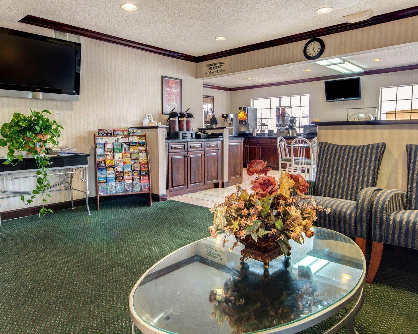 Spacious lobby