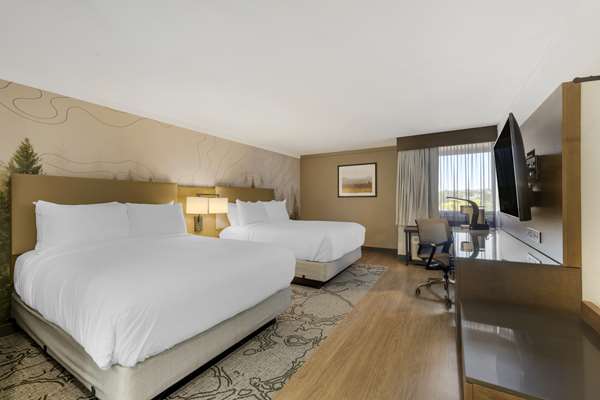 2 Queen Beds, Non-Smoking, Communication Assistance, Pillow Top Mattress, Microwave And Refrigerator, Safe