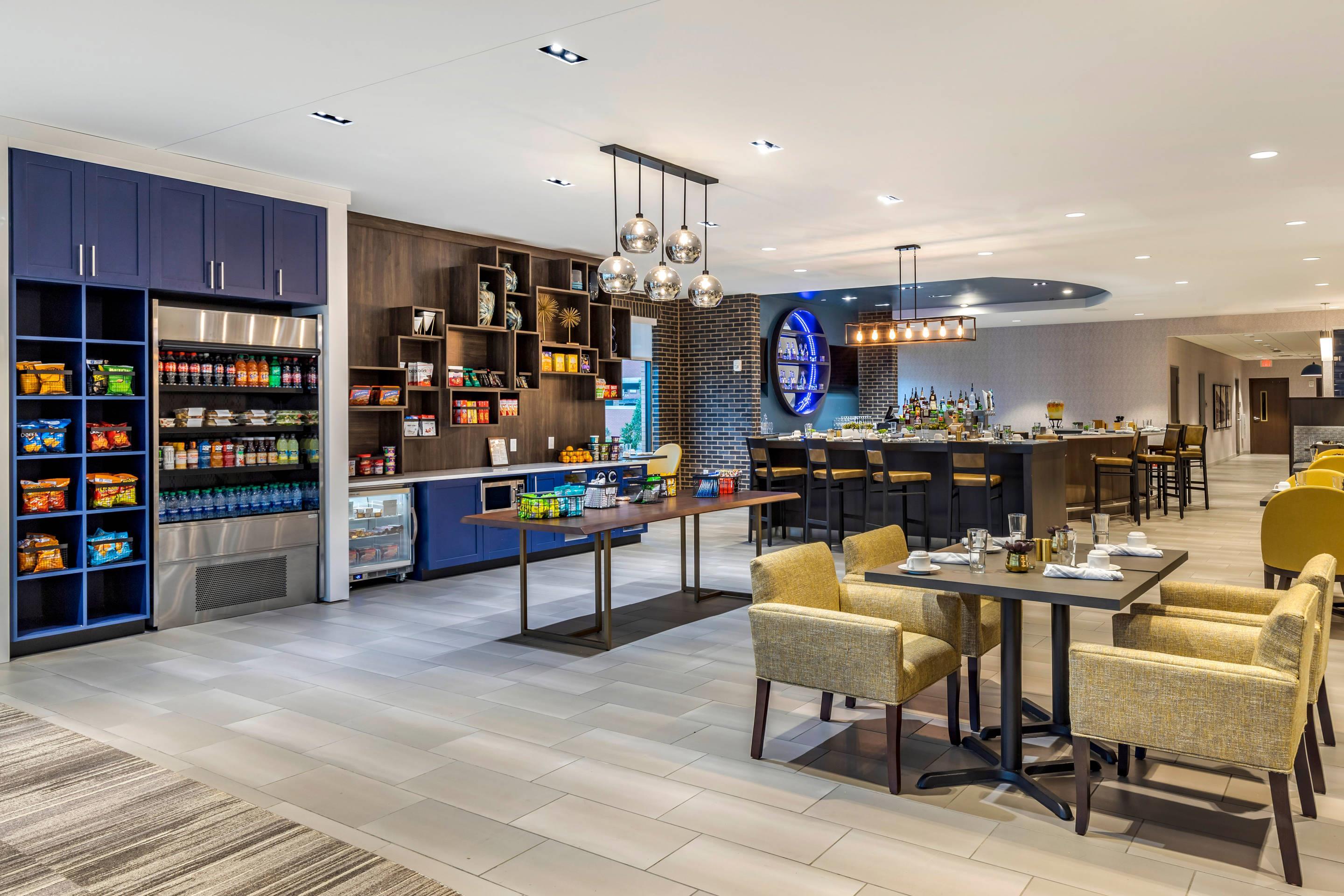 Enjoy breakfast in this seating area