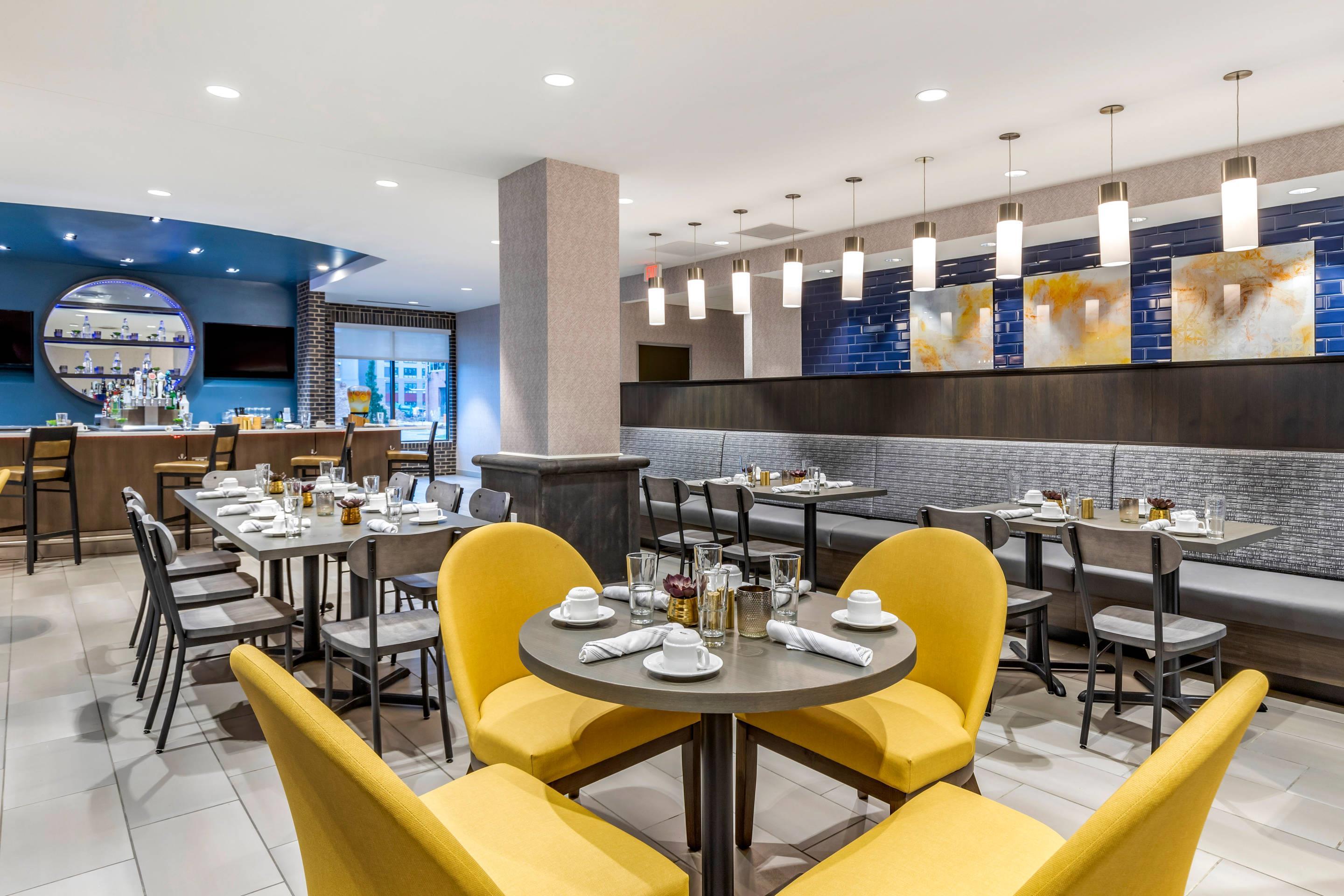 Enjoy breakfast in this seating area