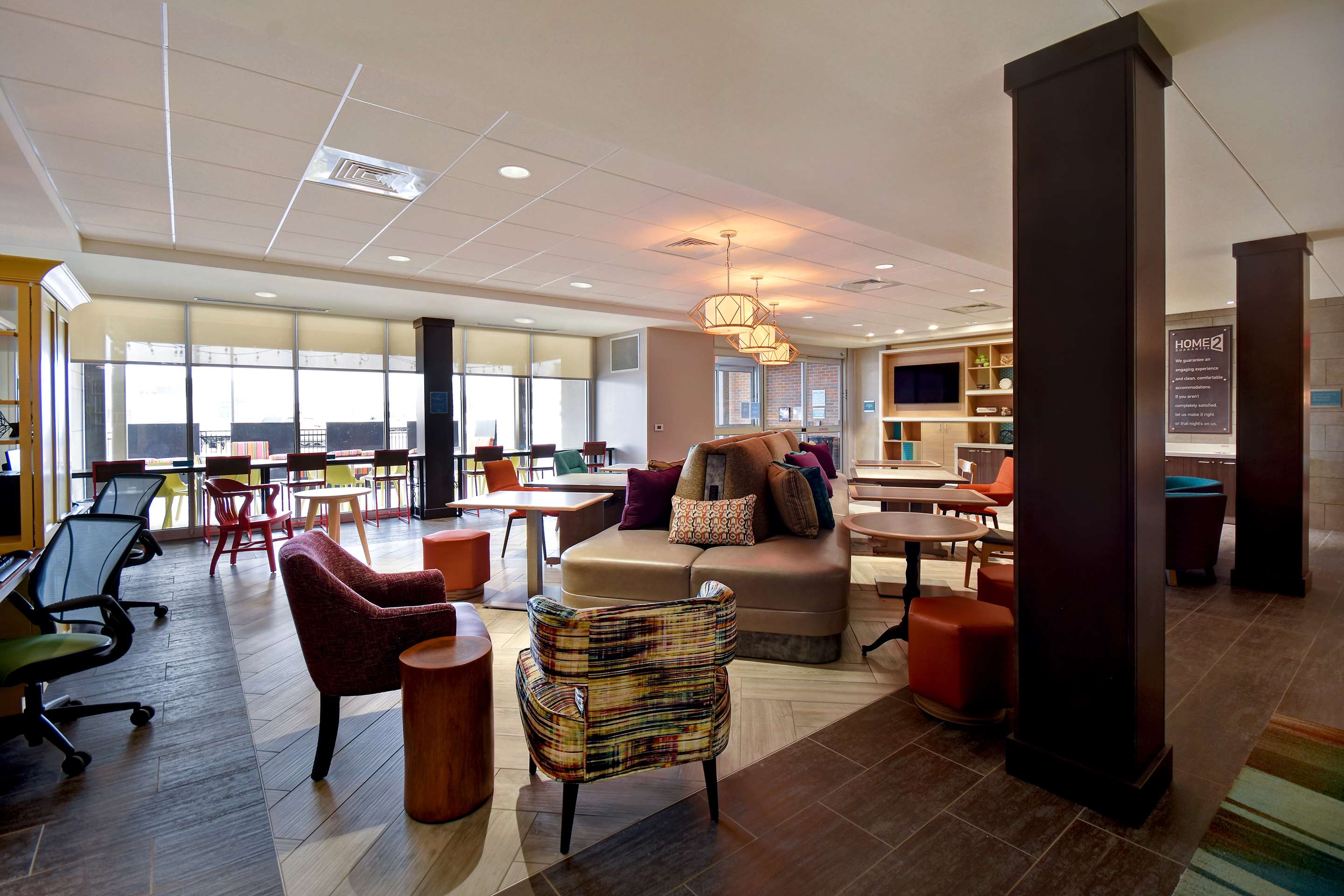 Lobby | Home2 Suites by Hilton Wichita Downtown Delano