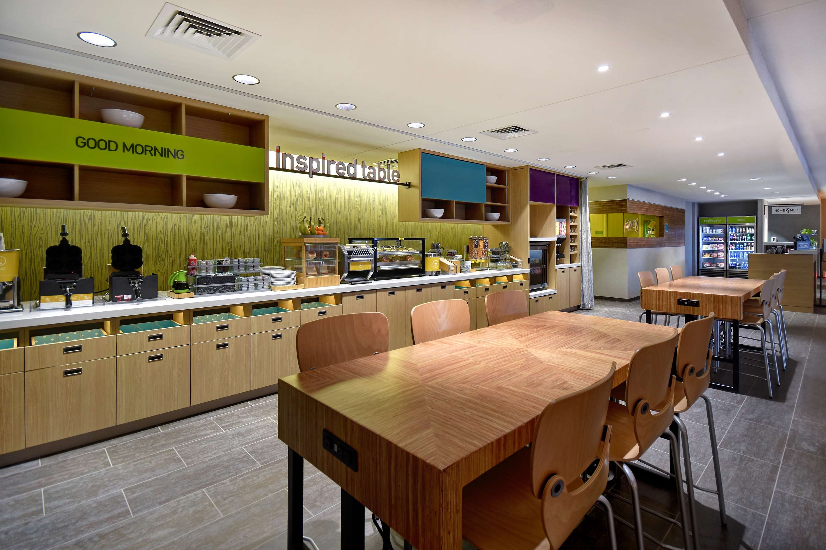 Breakfast Area | Home2 Suites by Hilton Wichita Downtown Delano