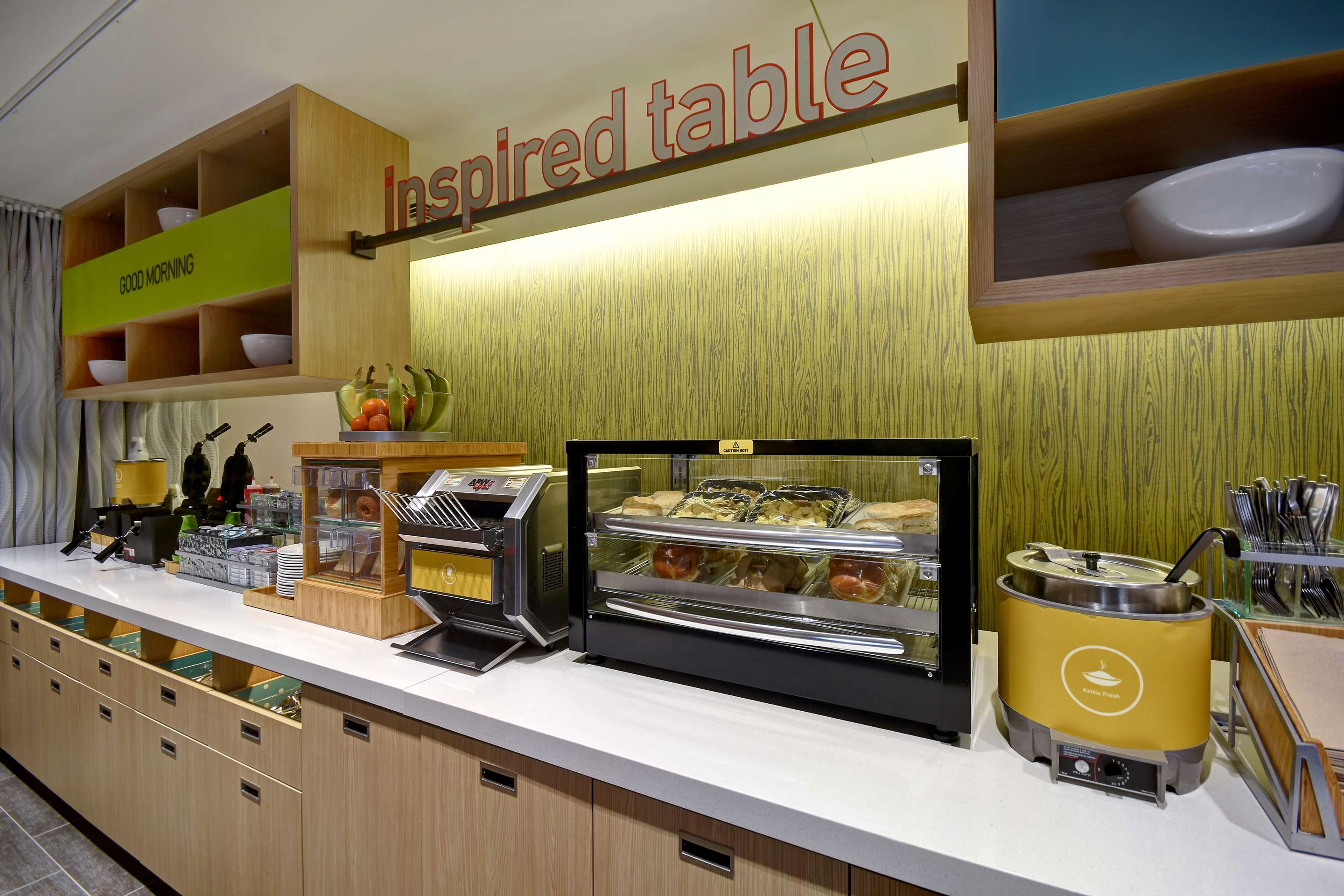 Breakfast Area | Home2 Suites by Hilton Wichita Downtown Delano
