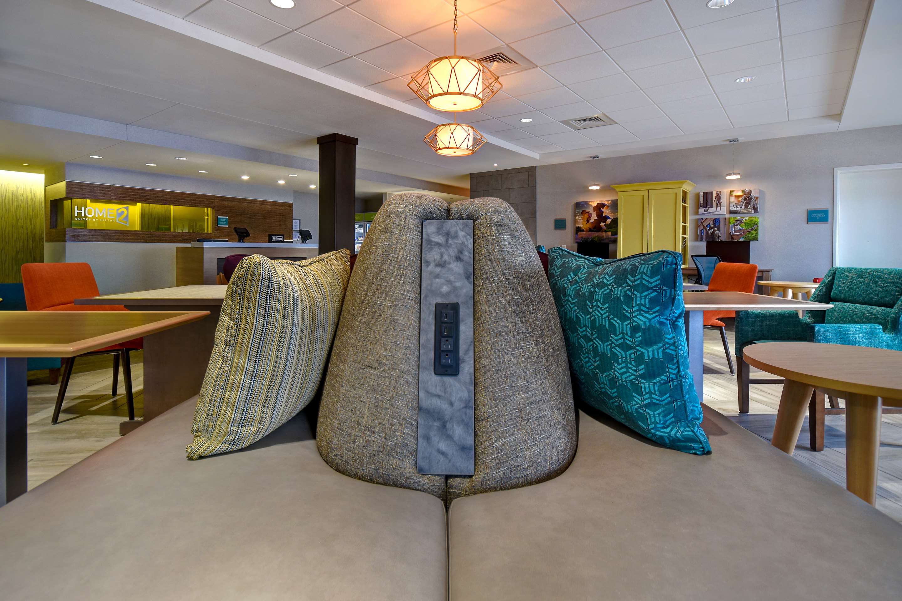 Lobby | Home2 Suites by Hilton Wichita Downtown Delano