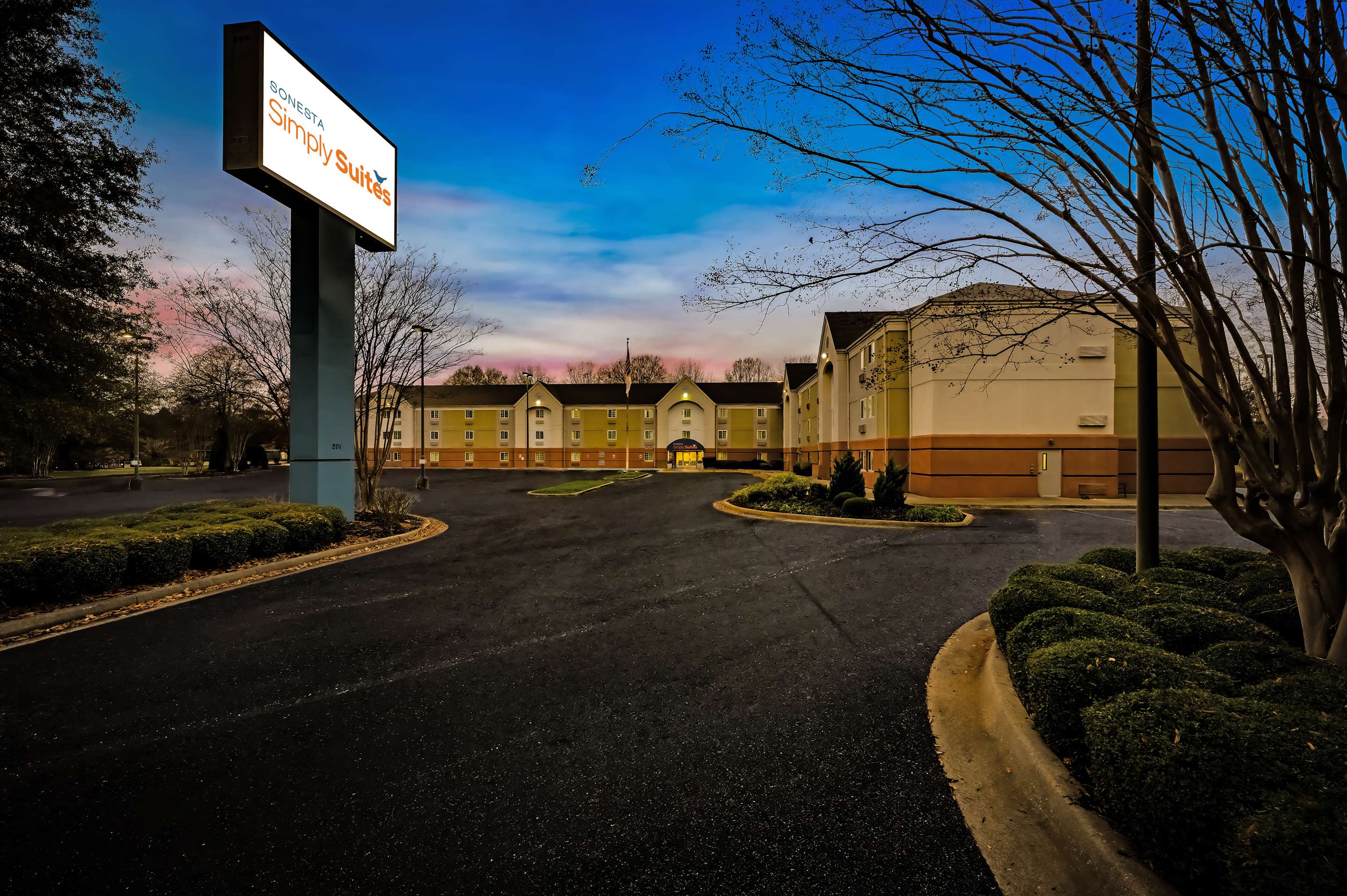 Exterior Property Entrance Twilight