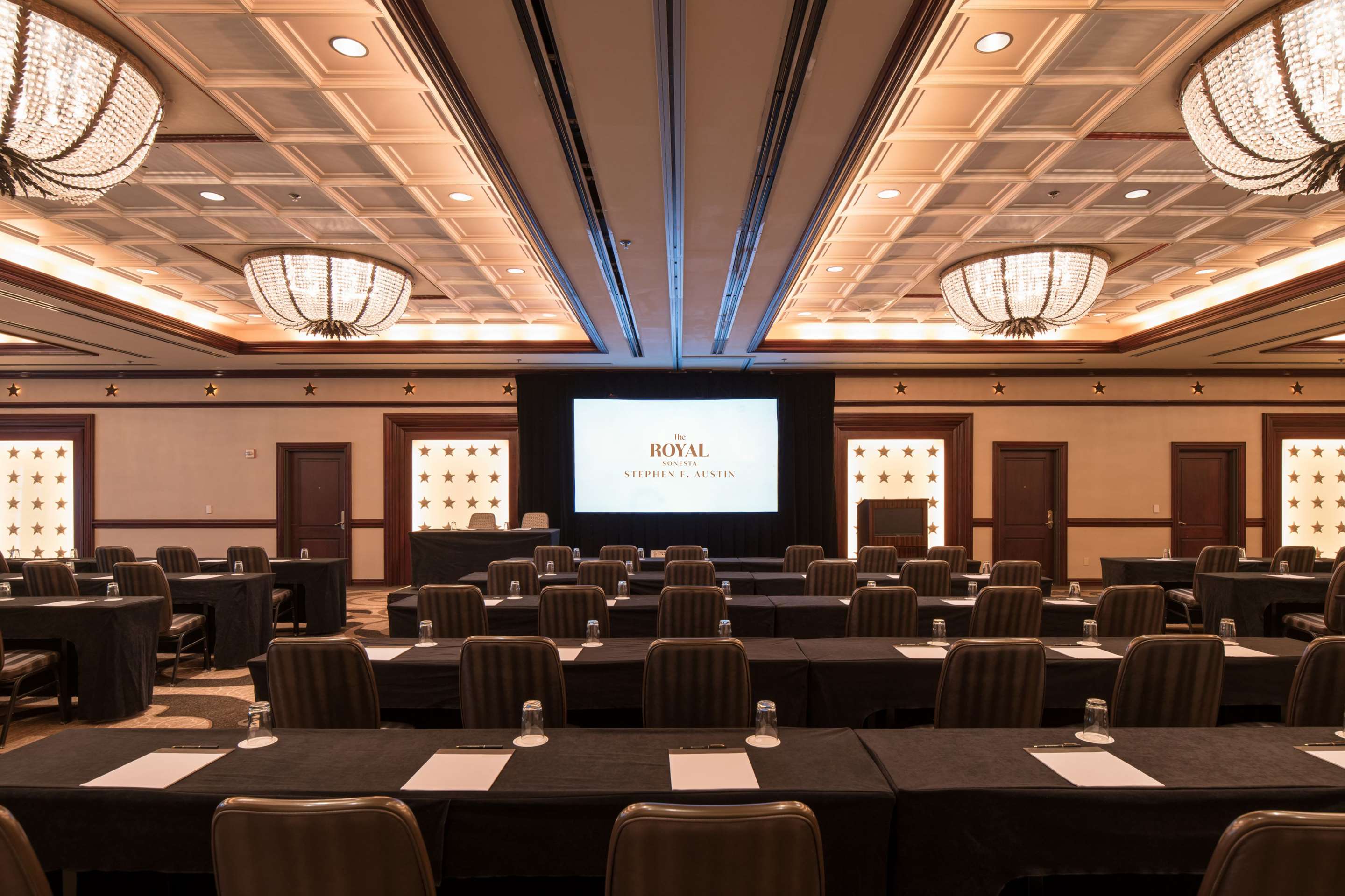 Capital Ballroom- Purposefully designed for productive meetings. | The Stephen F Austin Royal Sonesta Hotel