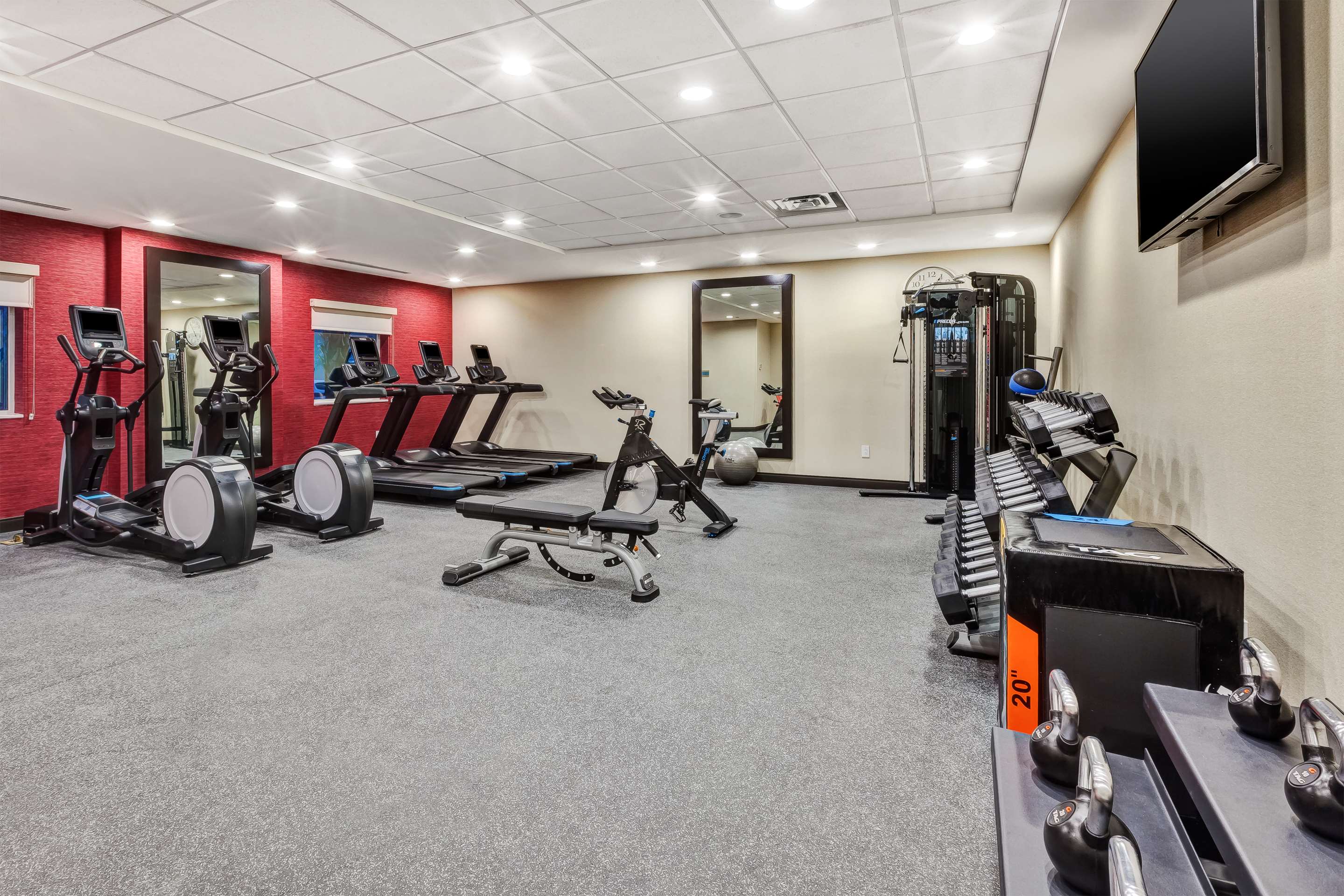 Health club fitness center gym | Home2 Suites by Hilton Wilmington Wrightsville Beach