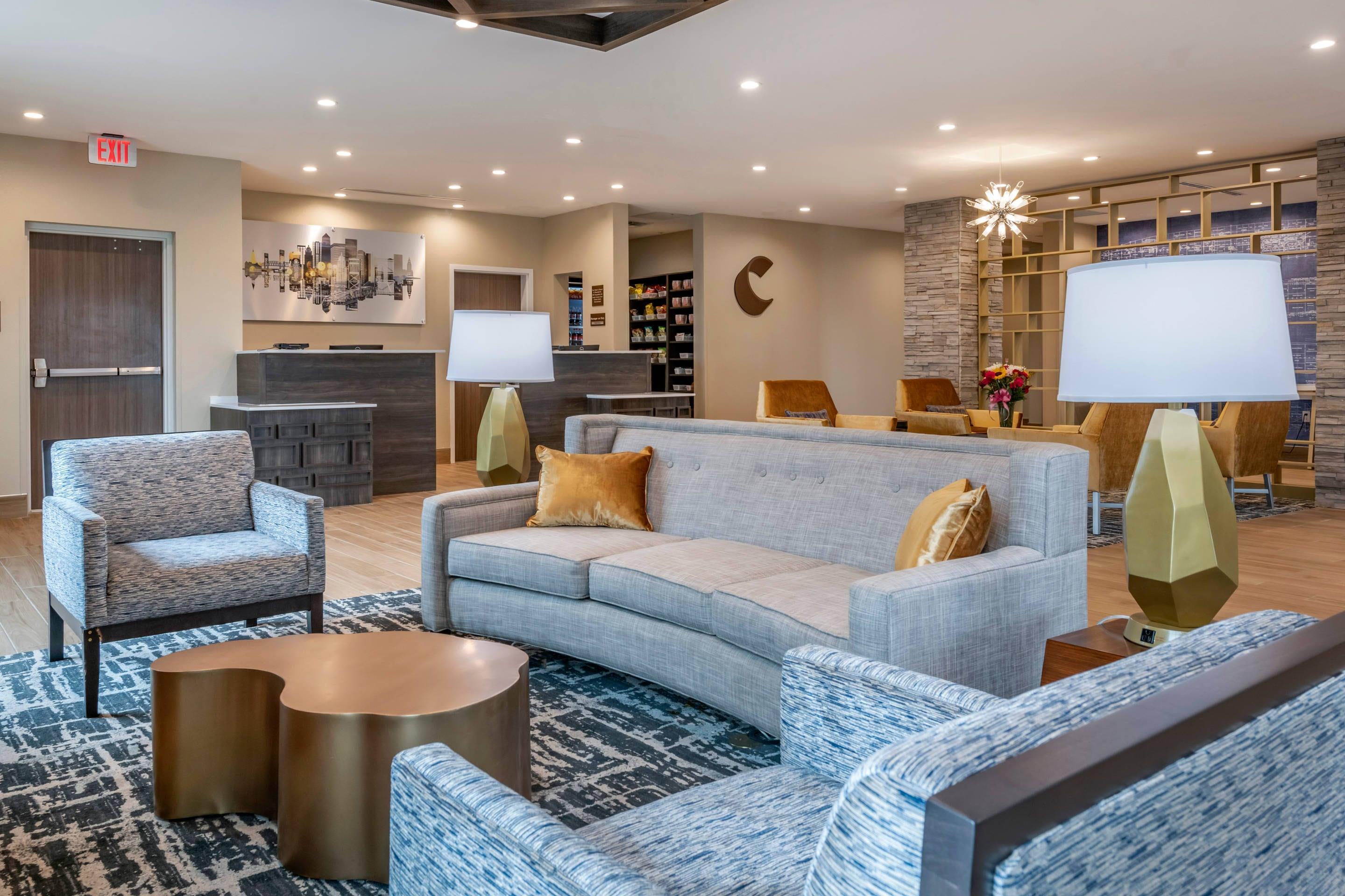Lobby with sitting area | Comfort Inn & Suites Jacksonville - Orange Park Near Naval Air Station
