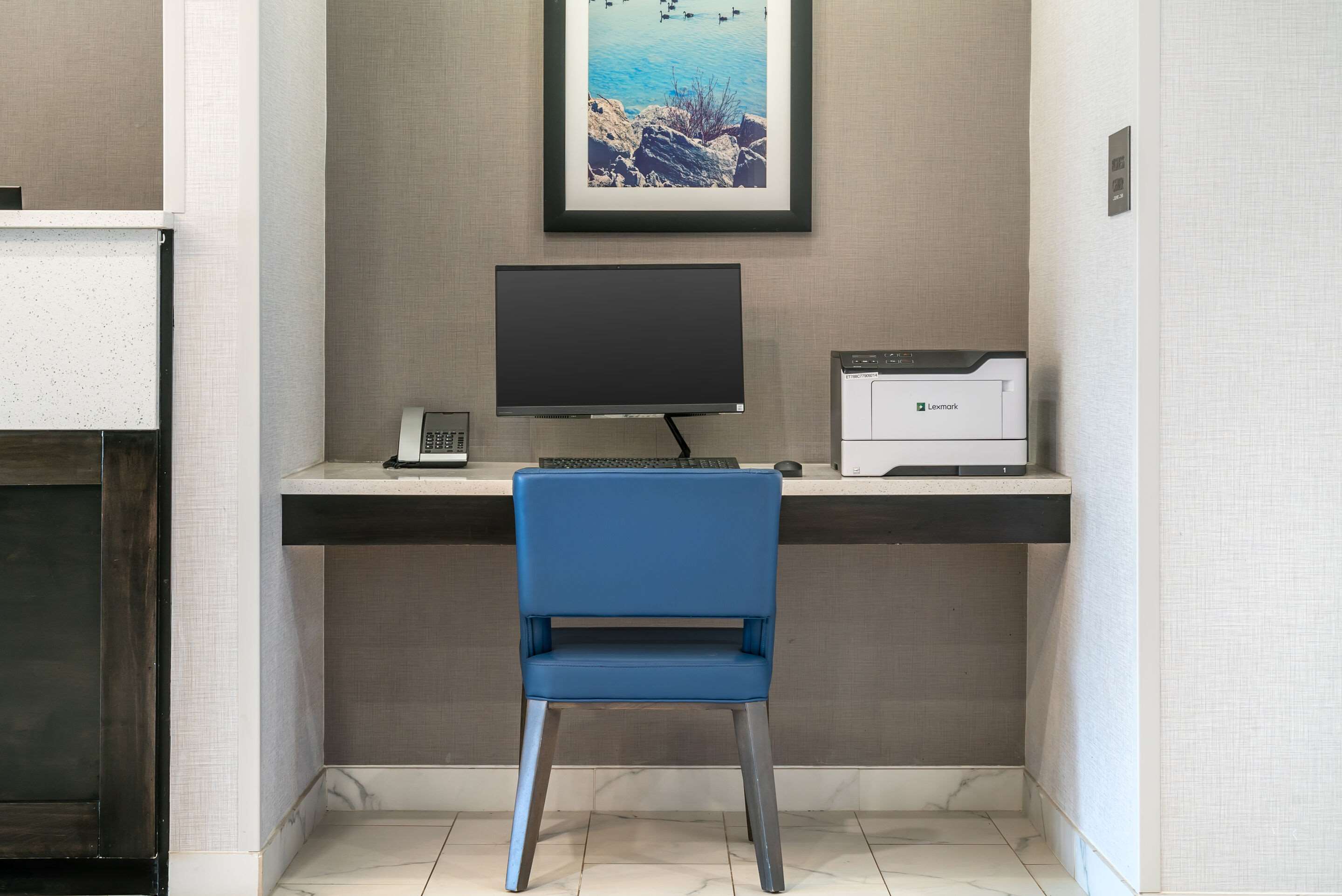 Computer in the lobby