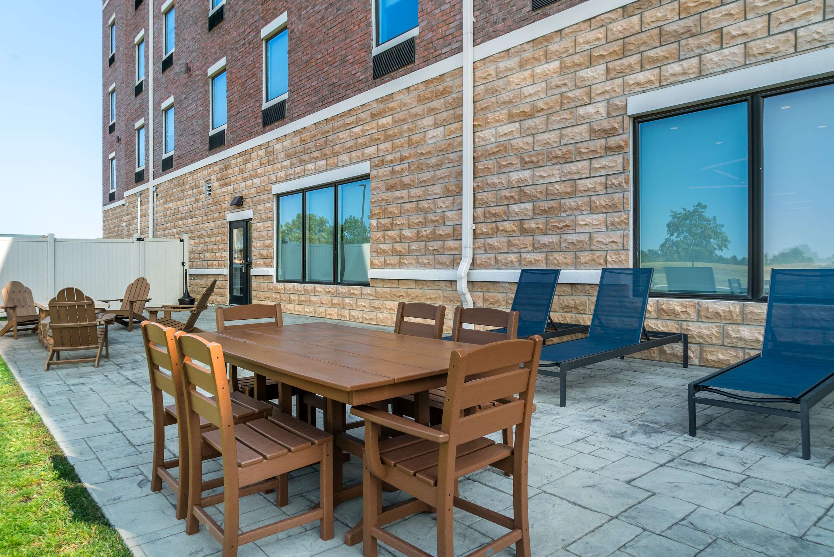 Hotel patio