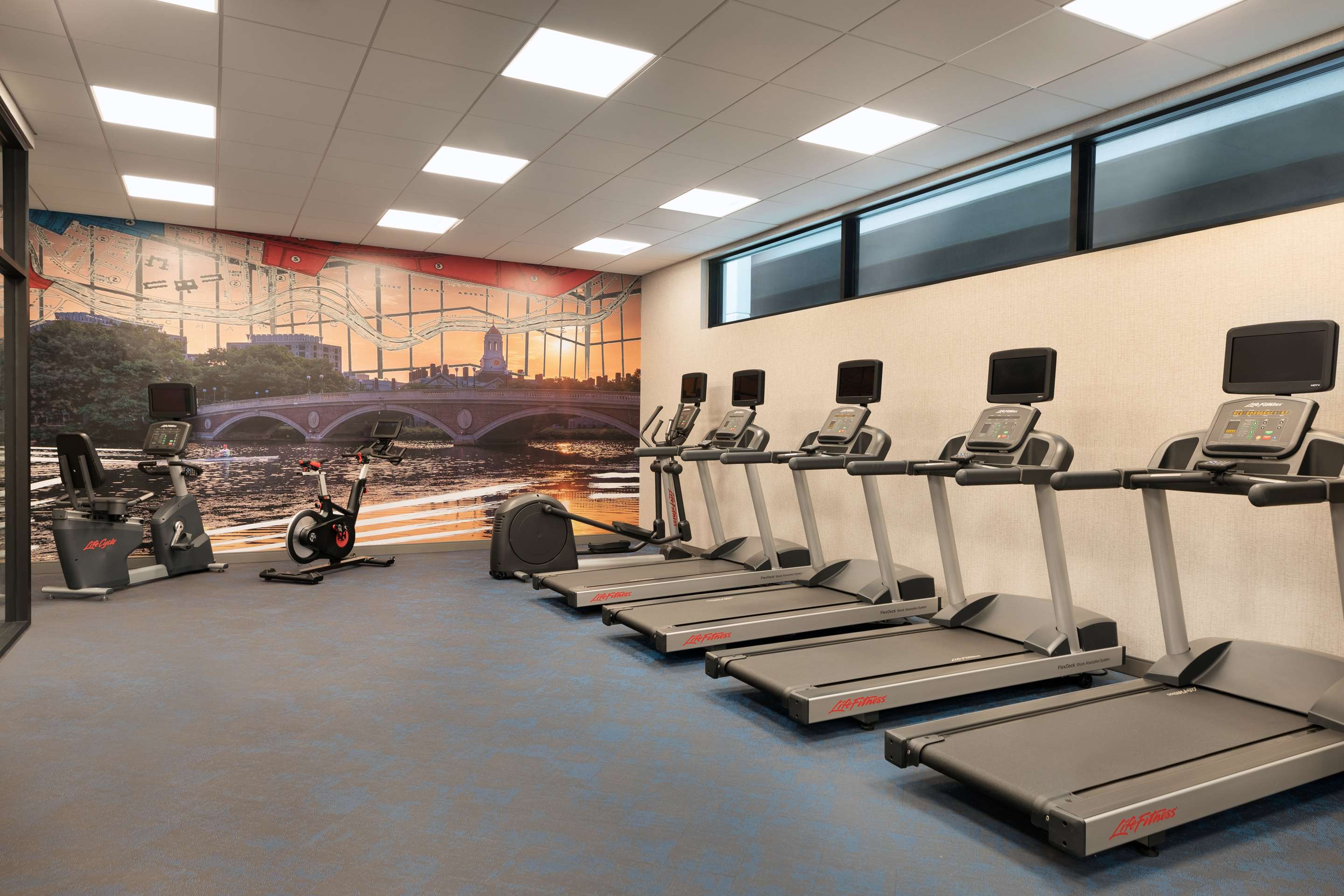 Health club fitness center gym | Hampton Inn & Suites Watertown Boston