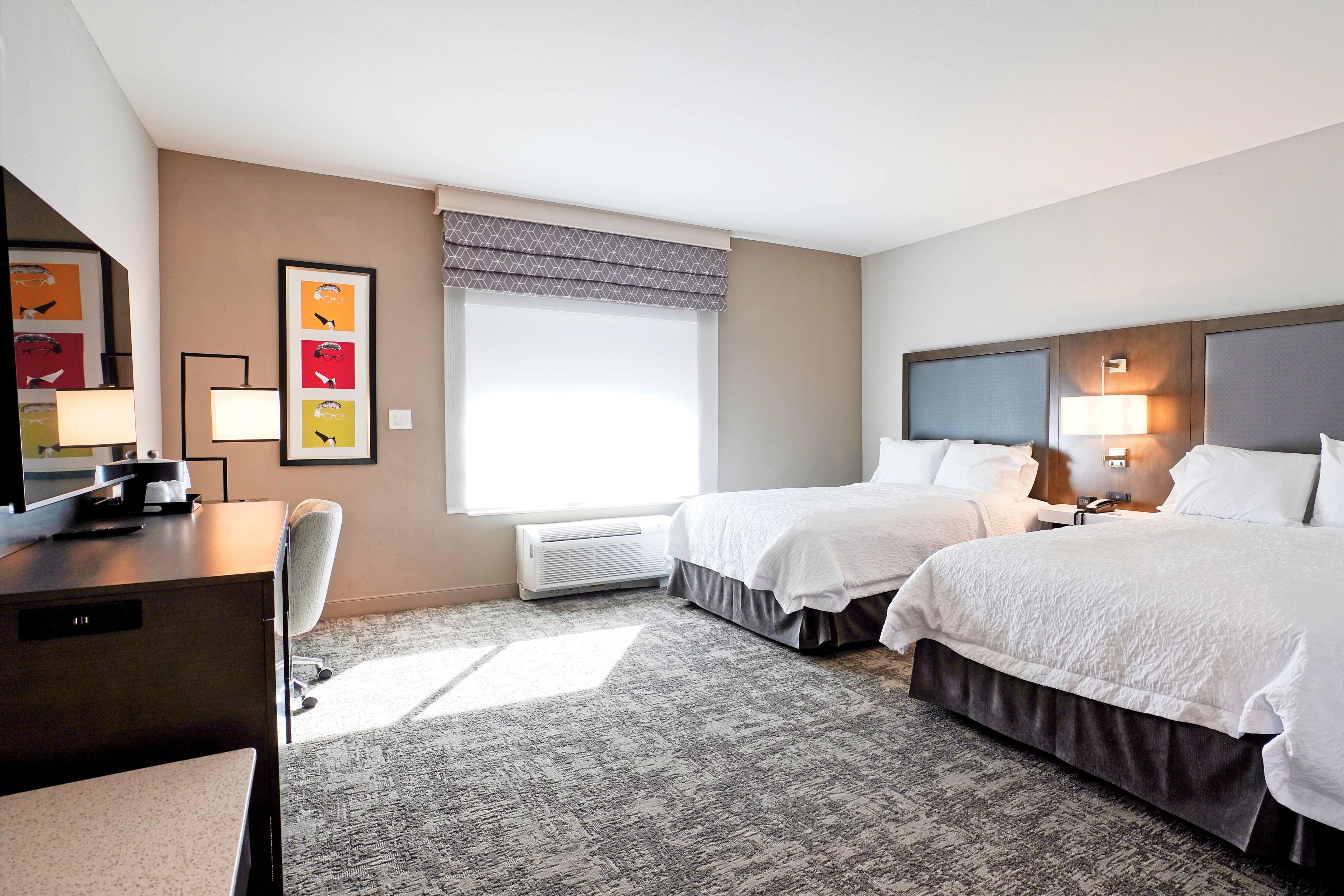Hampton Inn & Suites Lubbock University, TX Room Type - 2 QUEENS HEARING ACC ROOM