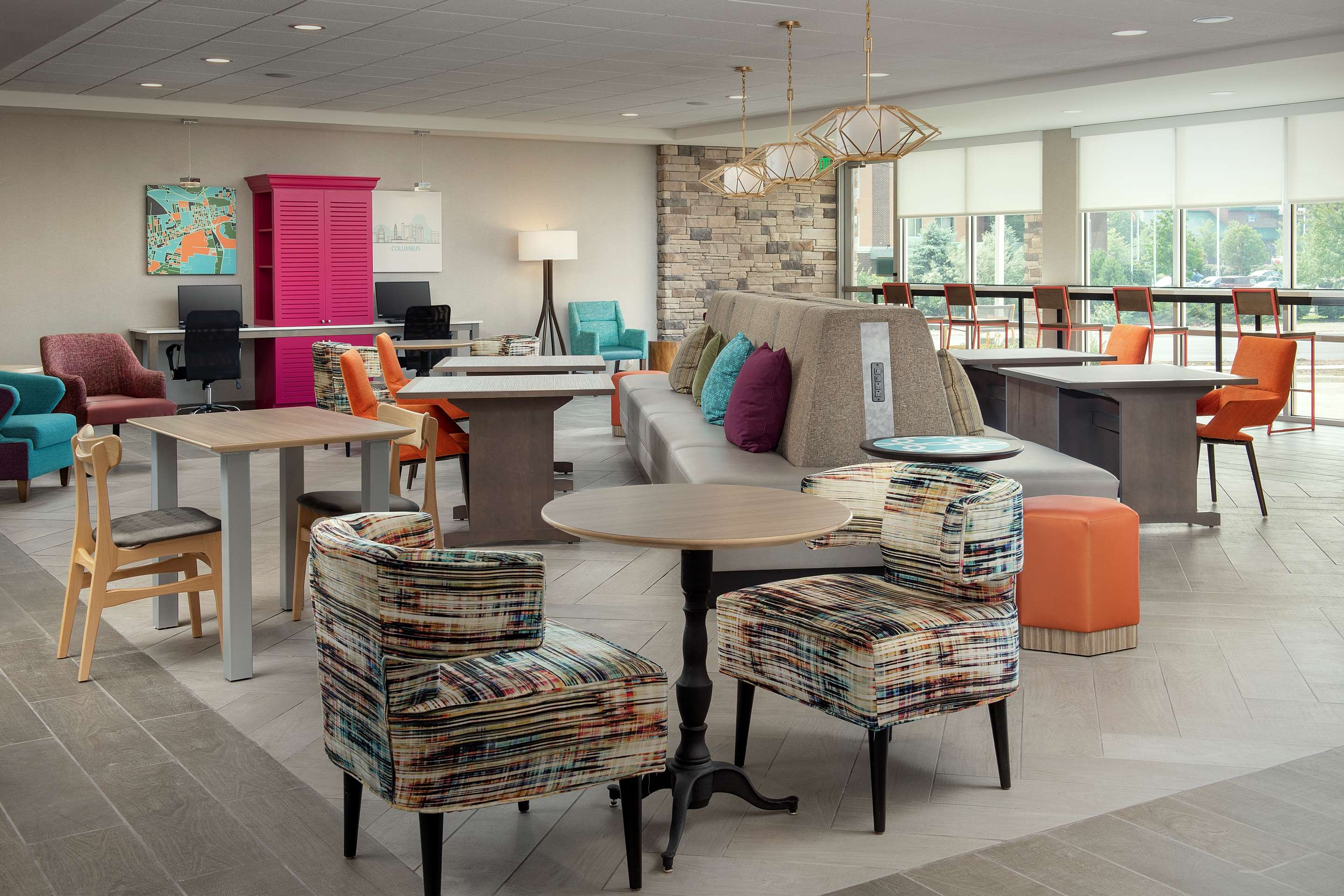 Lobby | Home2 Suites By Hilton Columbus Polaris