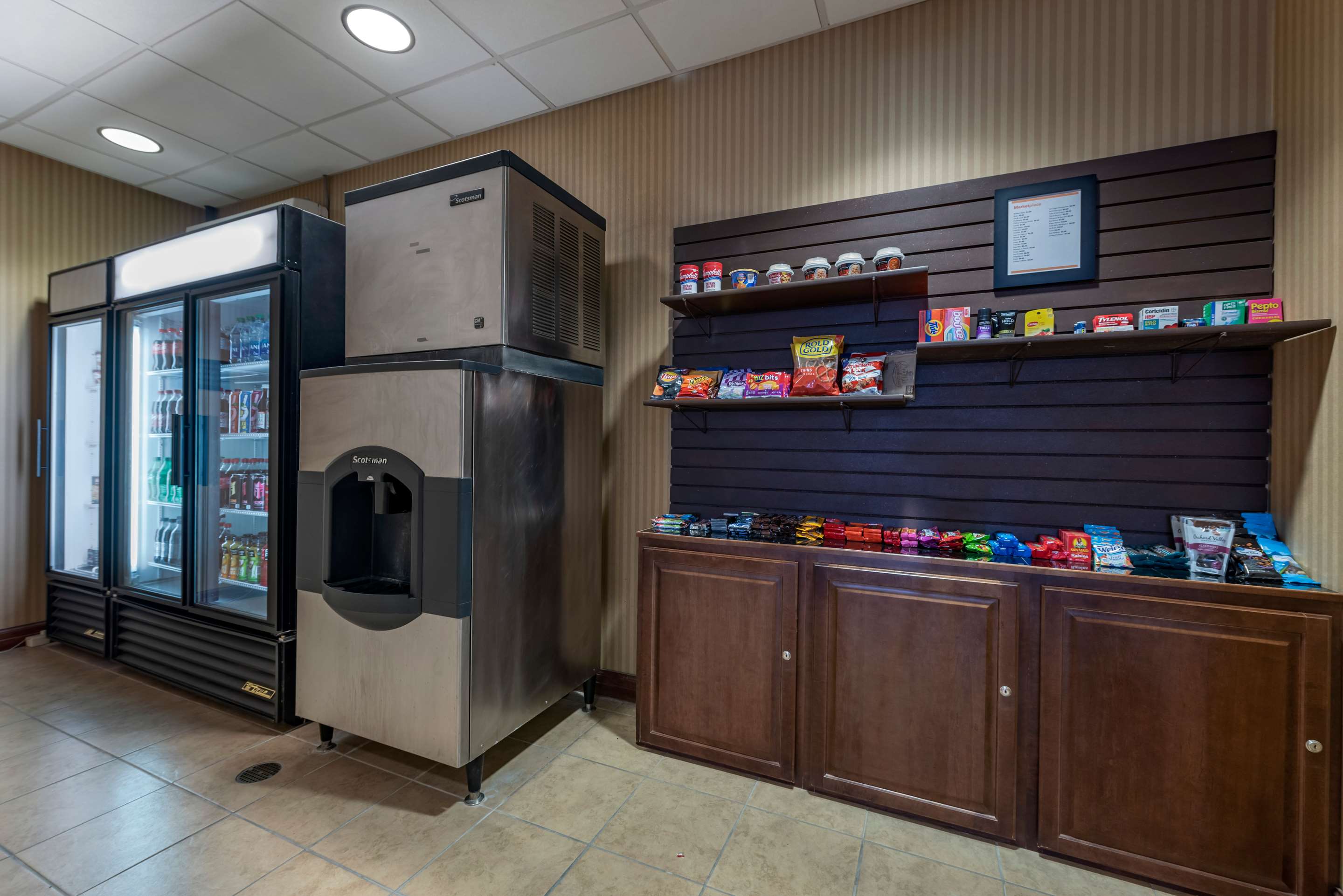 Hotel vending area