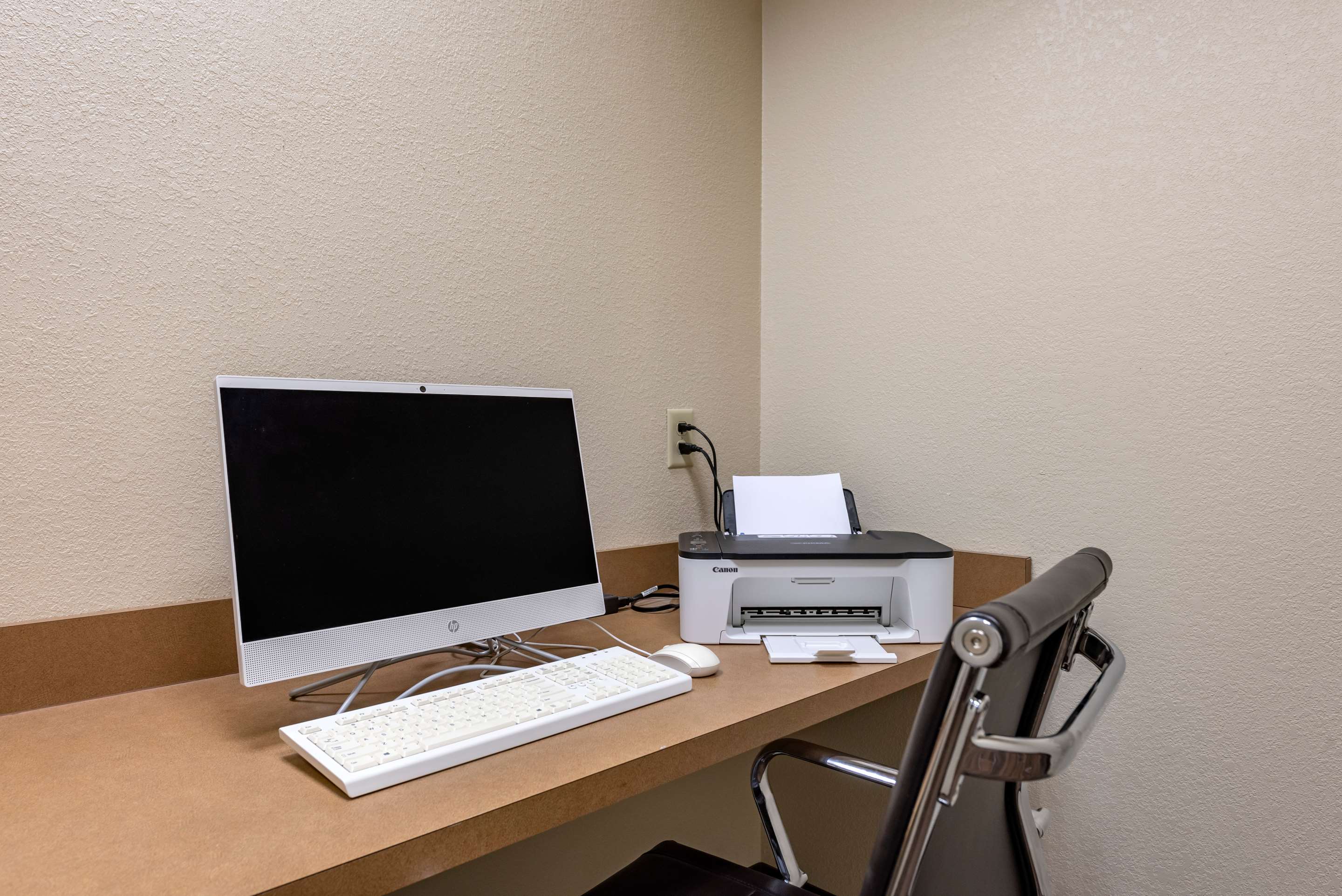 Computer in the lobby