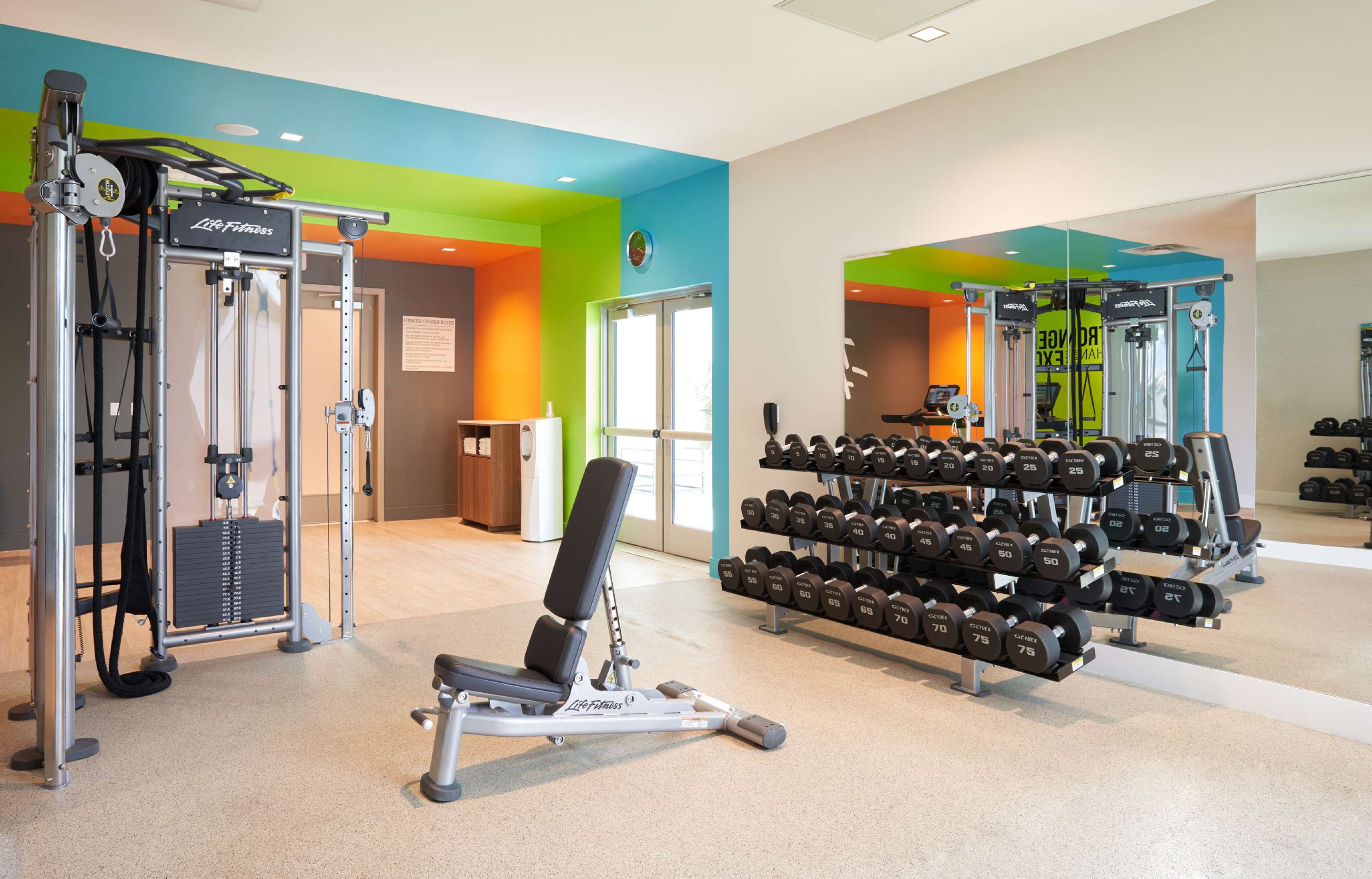 Health club fitness center gym