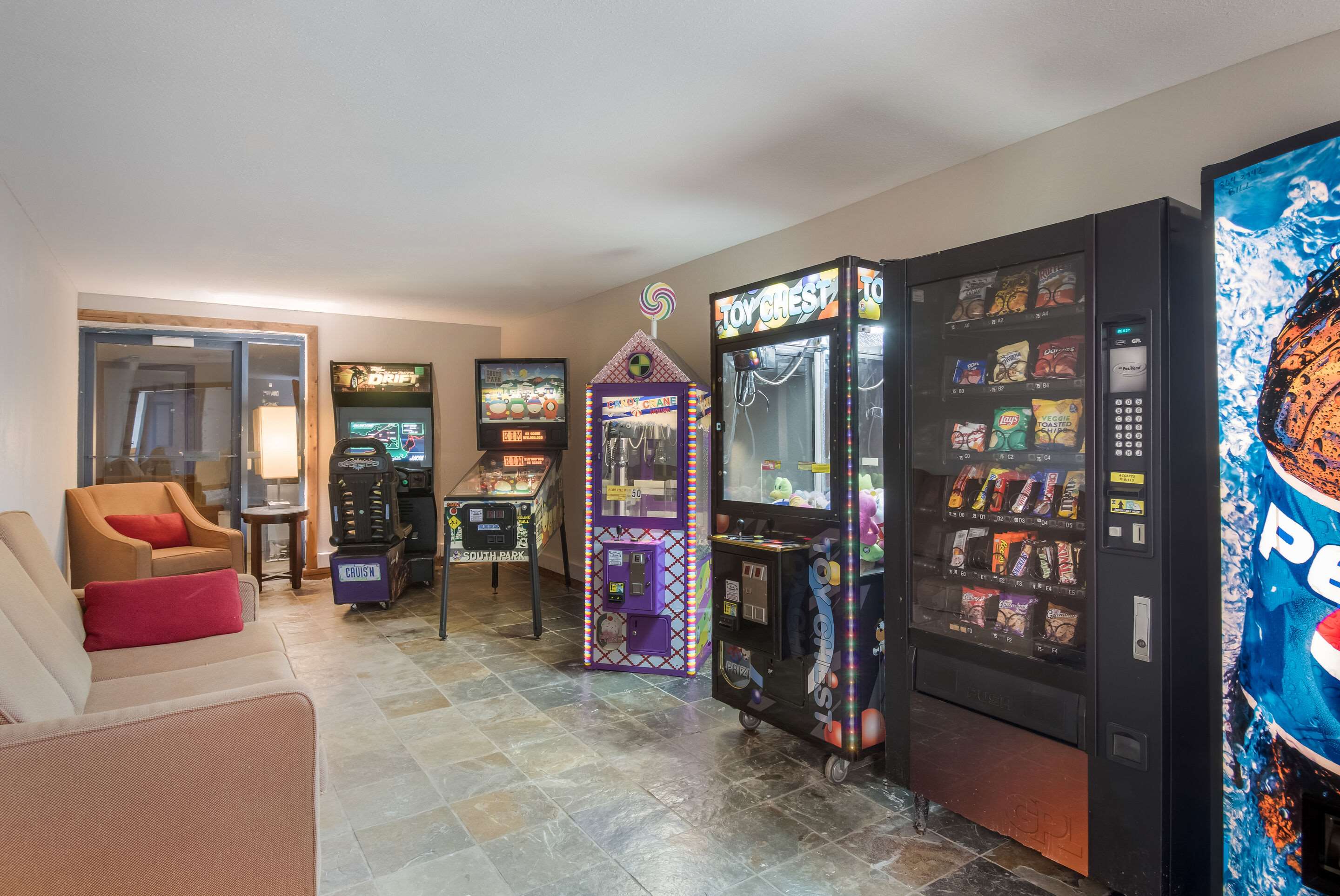 Hotel vending area