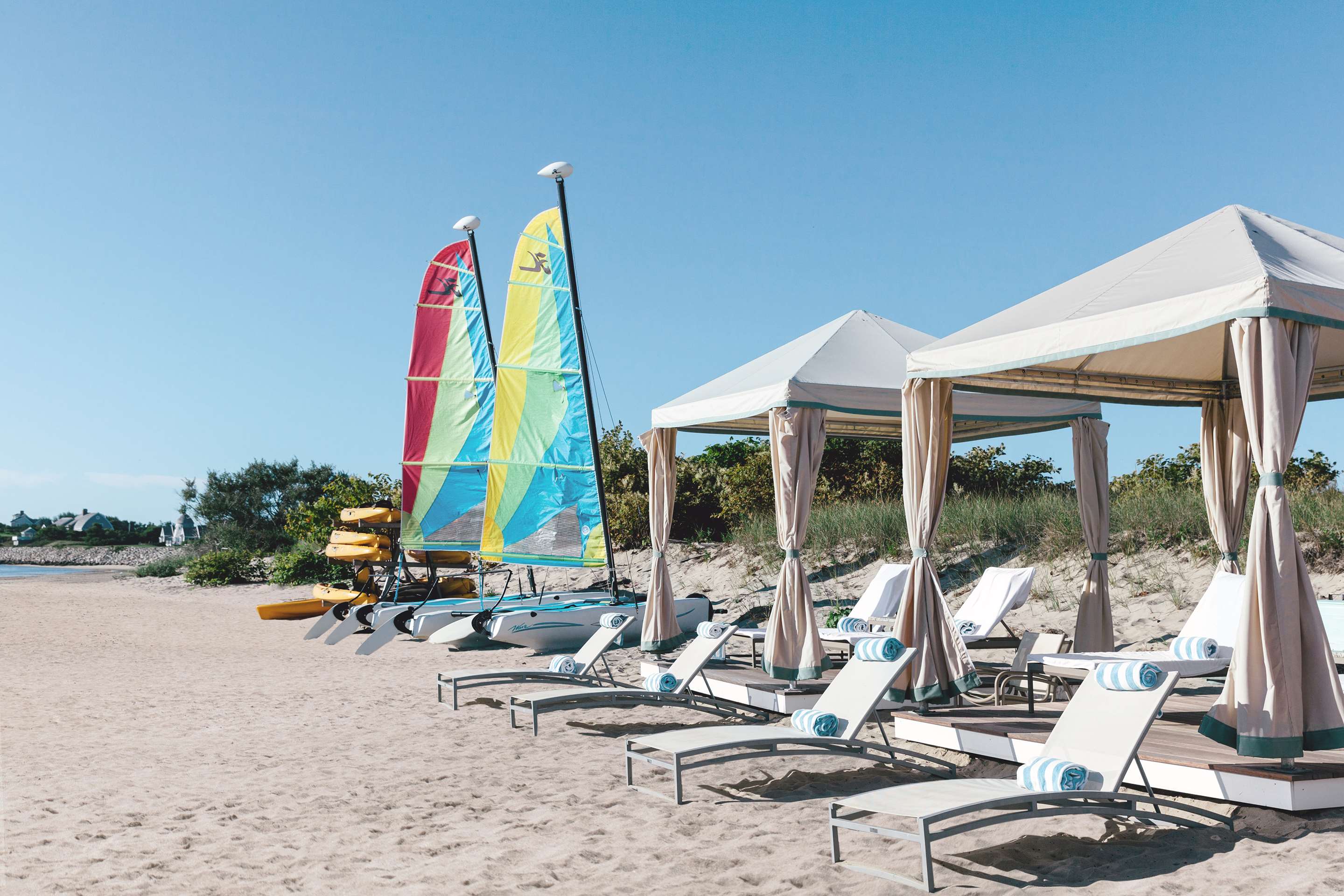 Cabanas with Hobie Cats