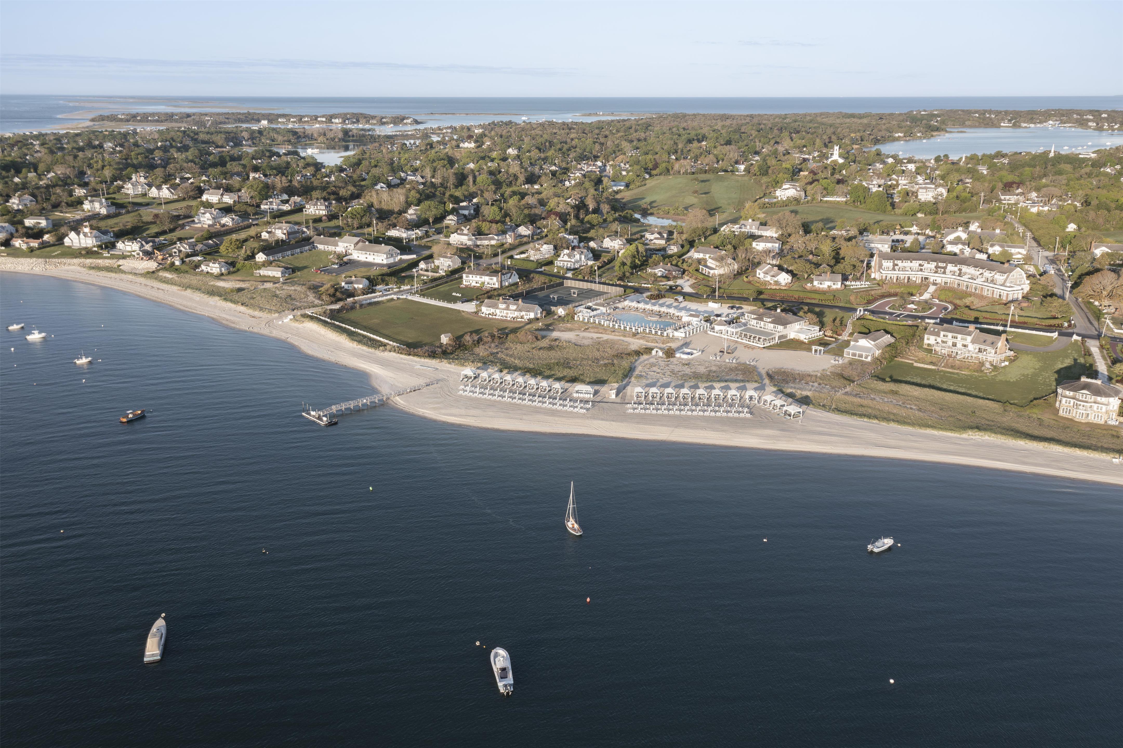 Aerial of Beach and Inn | Chatham Bars Inn