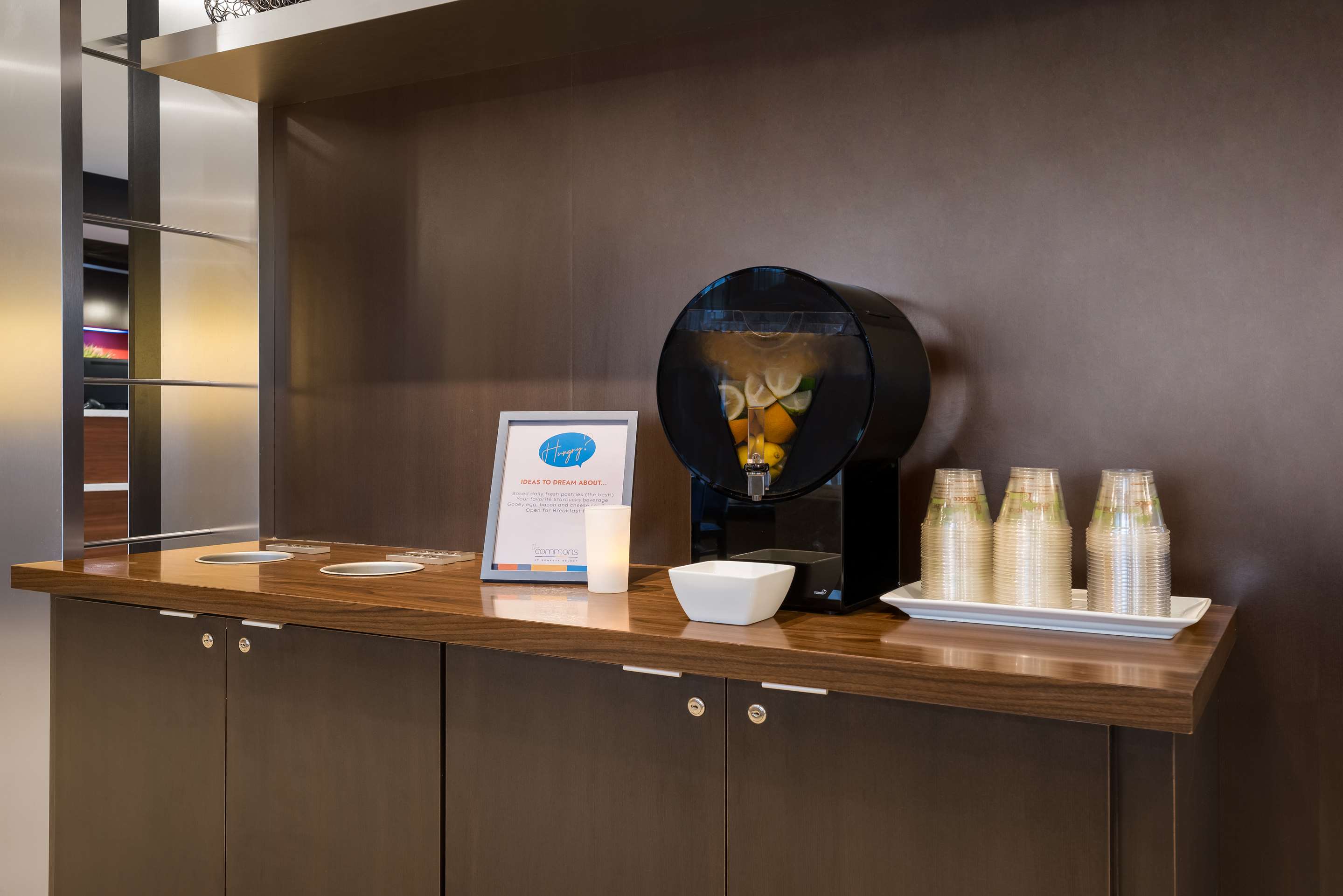 Lobby Water Station | Sonesta Select Detroit Auburn Hills