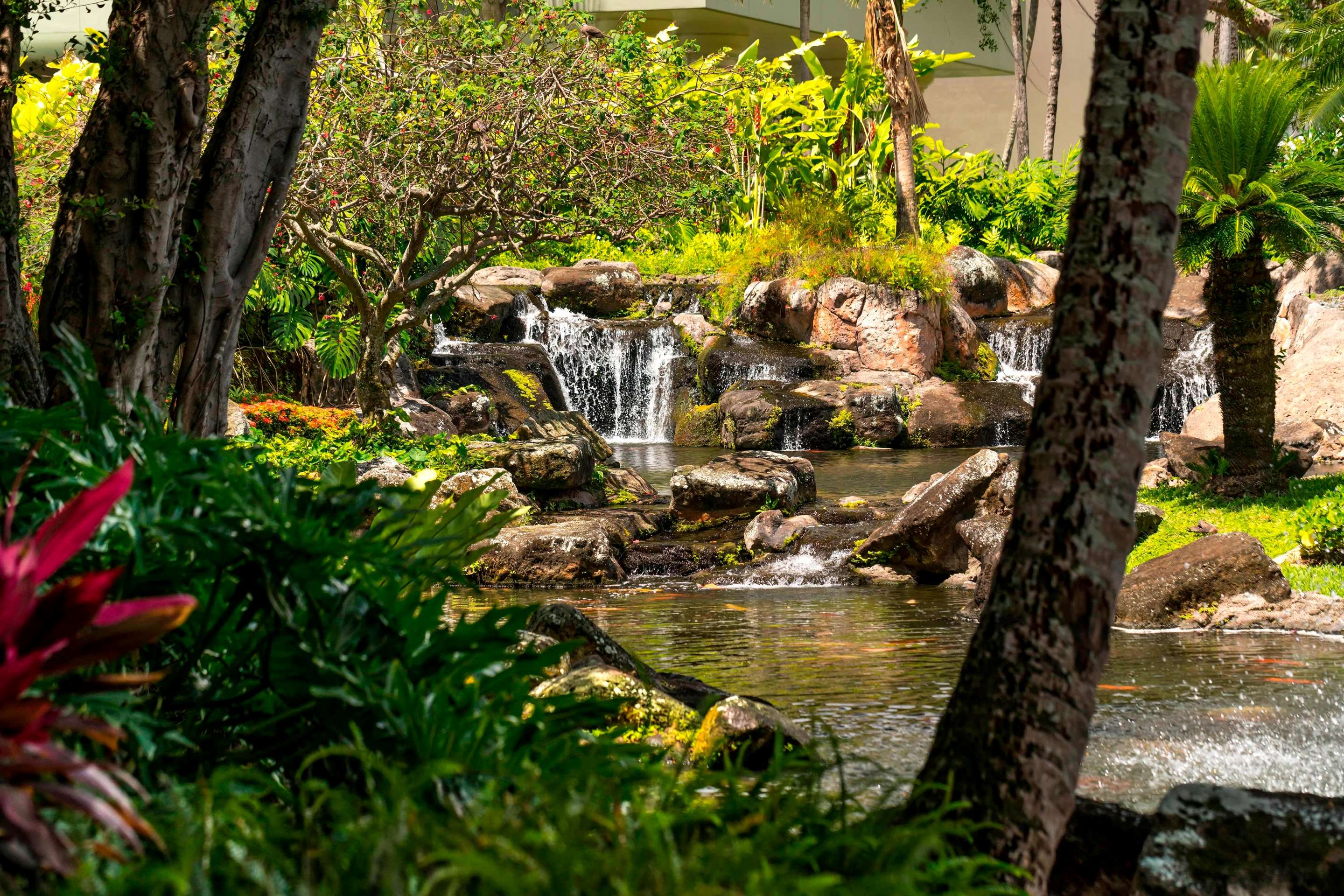 Resort waterfall