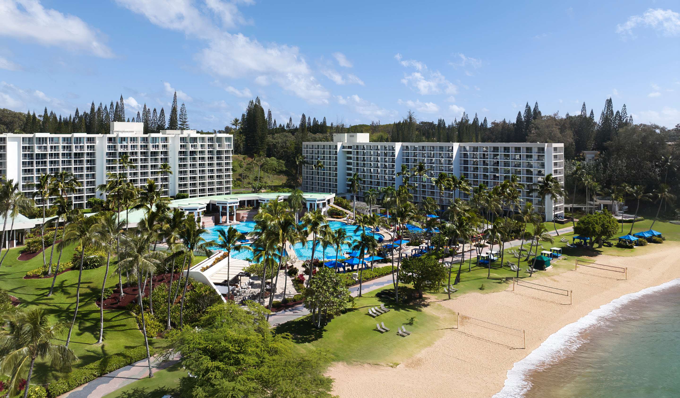 TRS Kauai Exterior View of Hotel Pool Kalapaki Beach