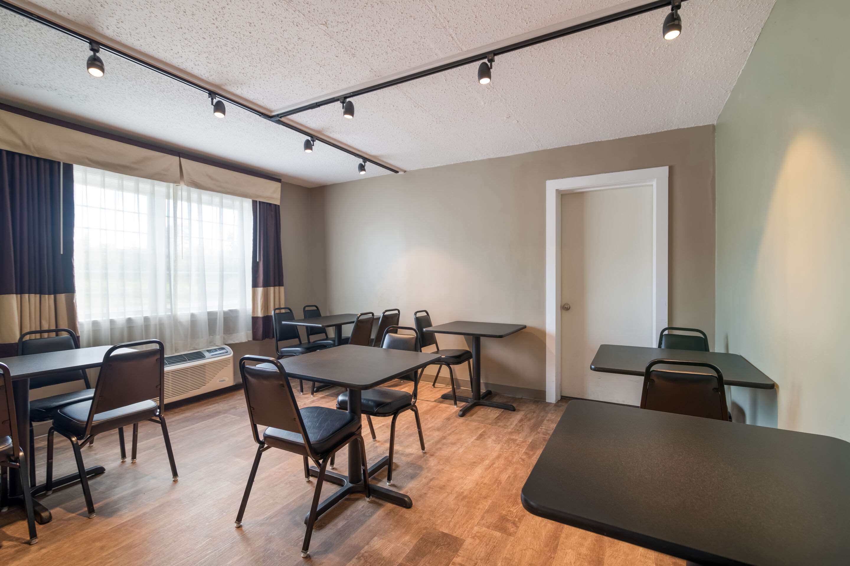 Enjoy breakfast in this seating area
