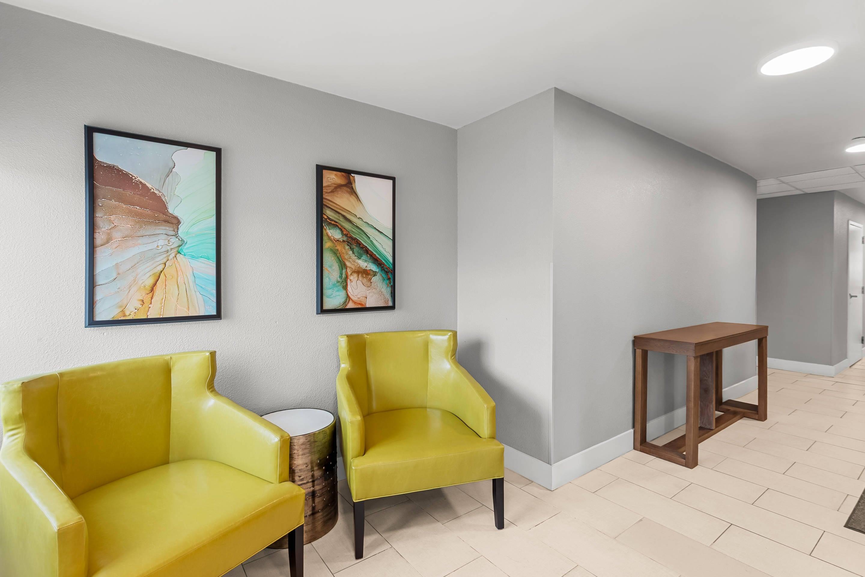 Lobby with sitting area | MainStay Suites Chicago Hoffman Estates