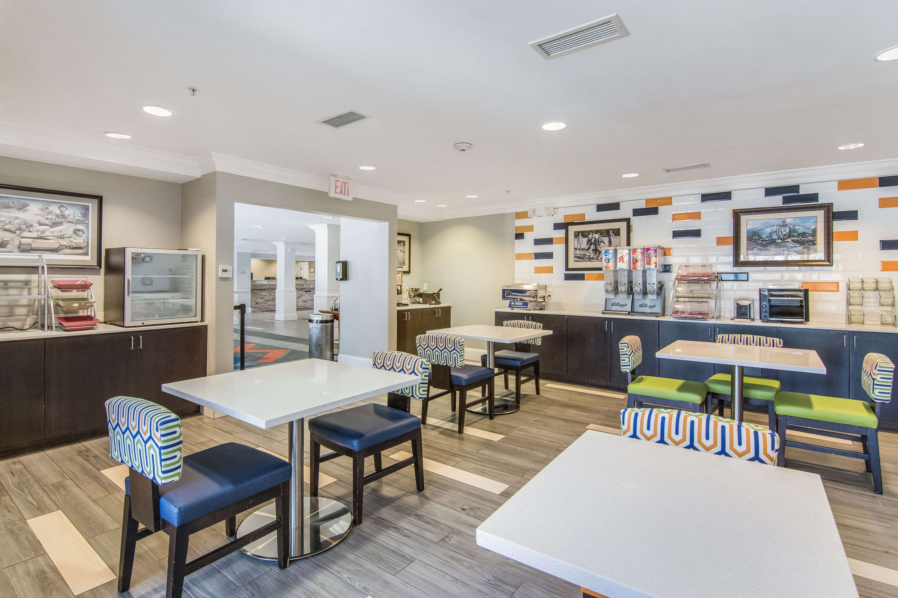 Breakfast area | MainStay Suites Columbus next to Fort Moore
