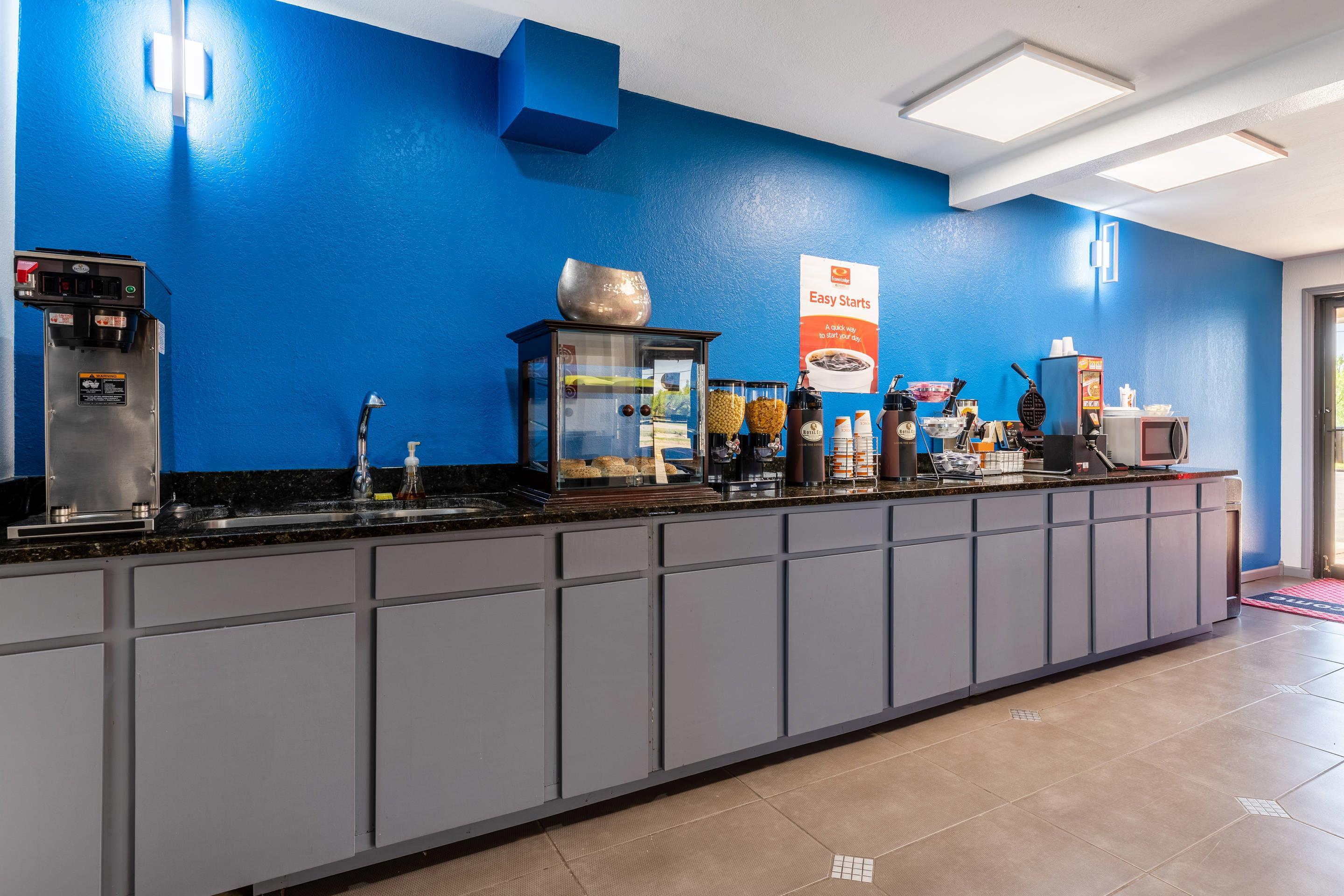 Spacious breakfast area