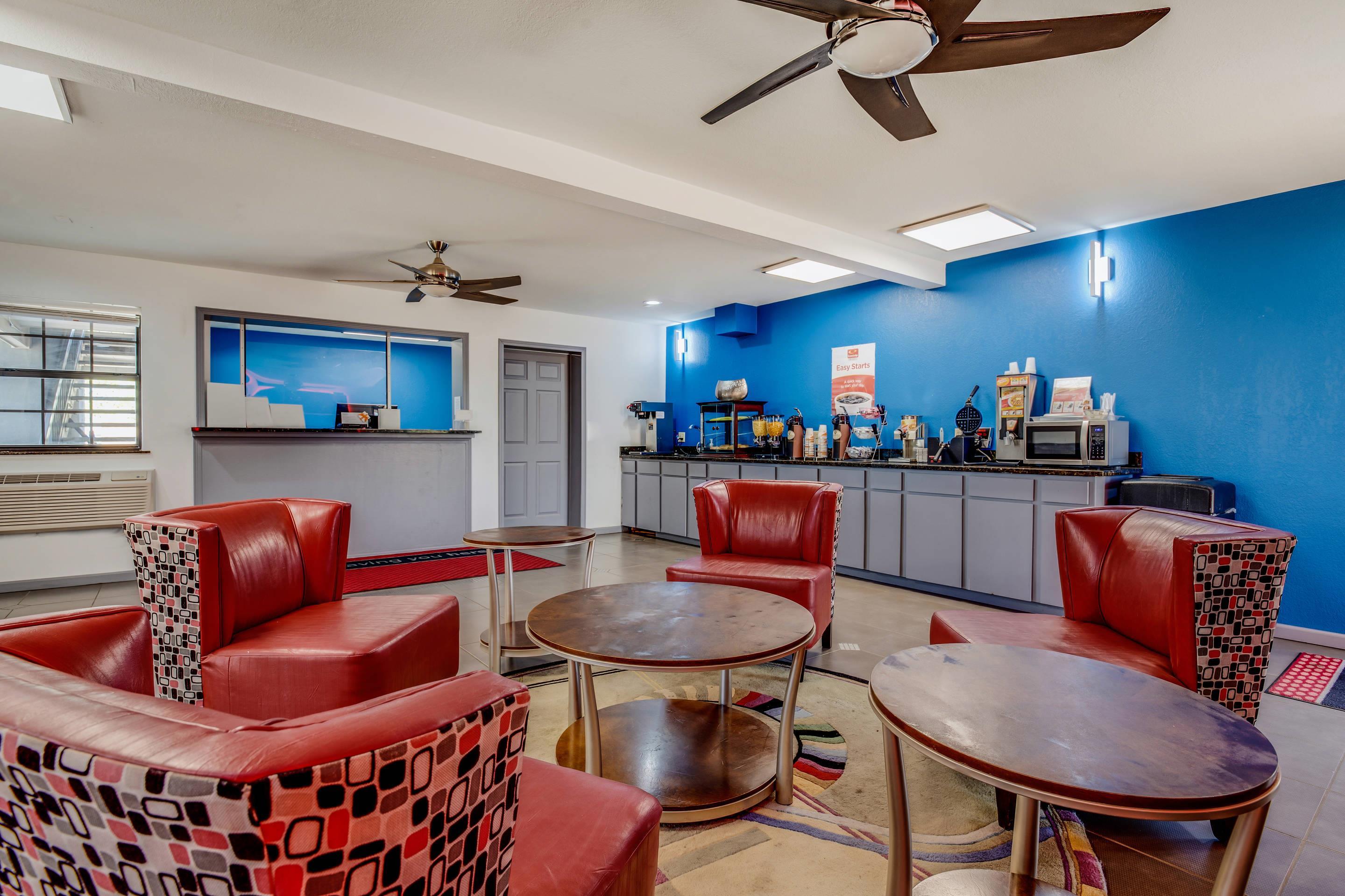 Spacious breakfast area