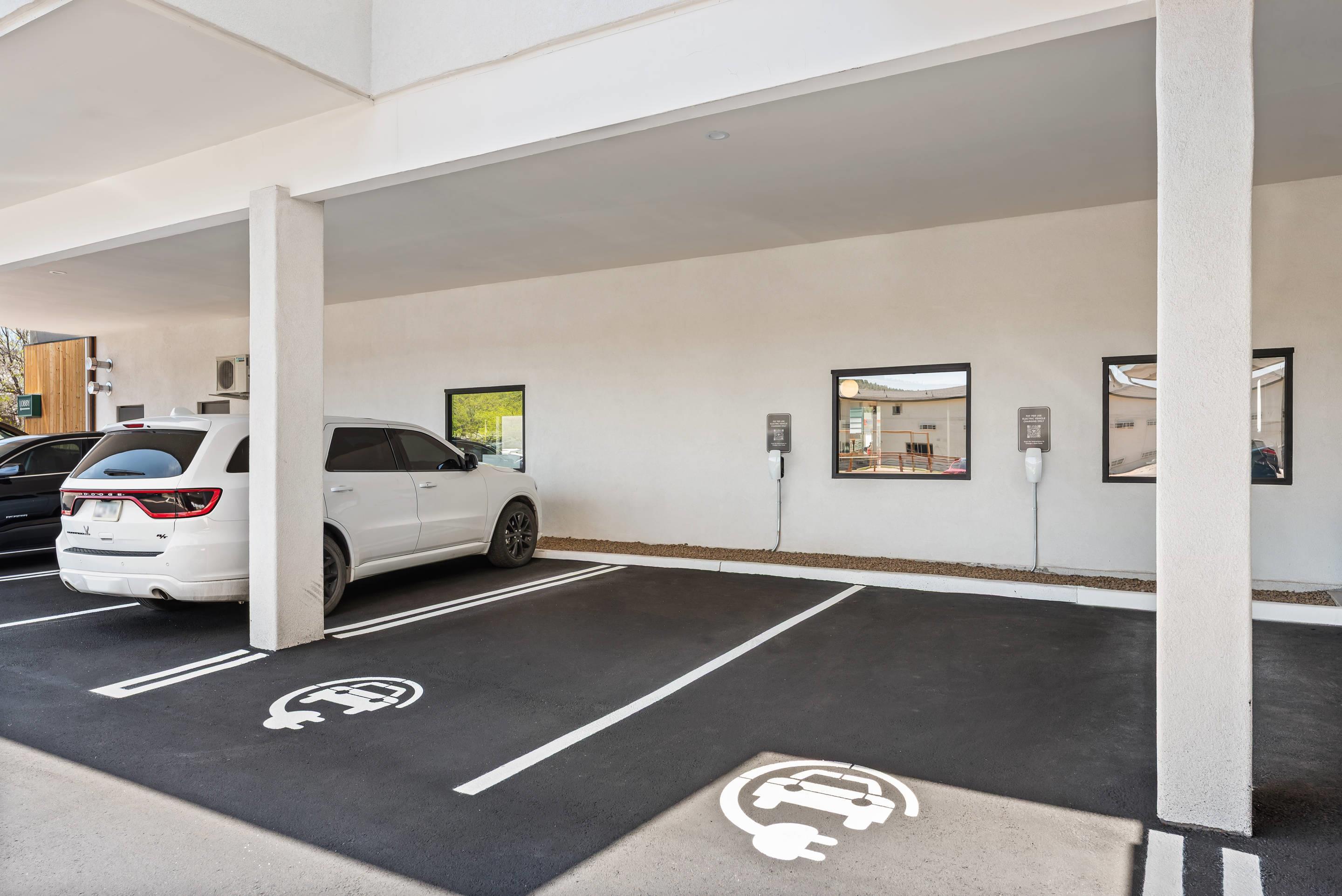 Electric vehicle charging station | The Historic Grand Canyon Hotel
