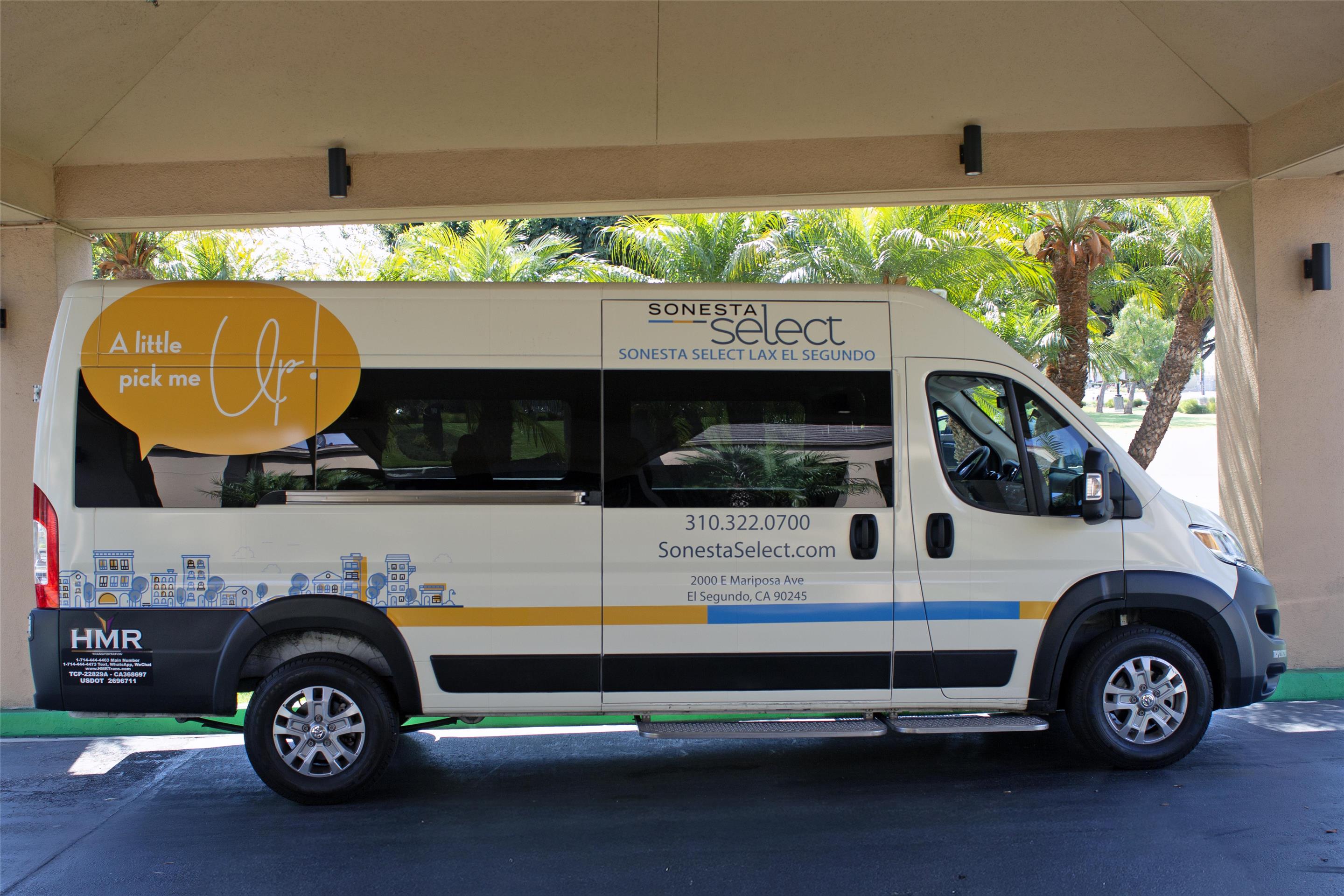 Complimentary Airport Shuttle Van