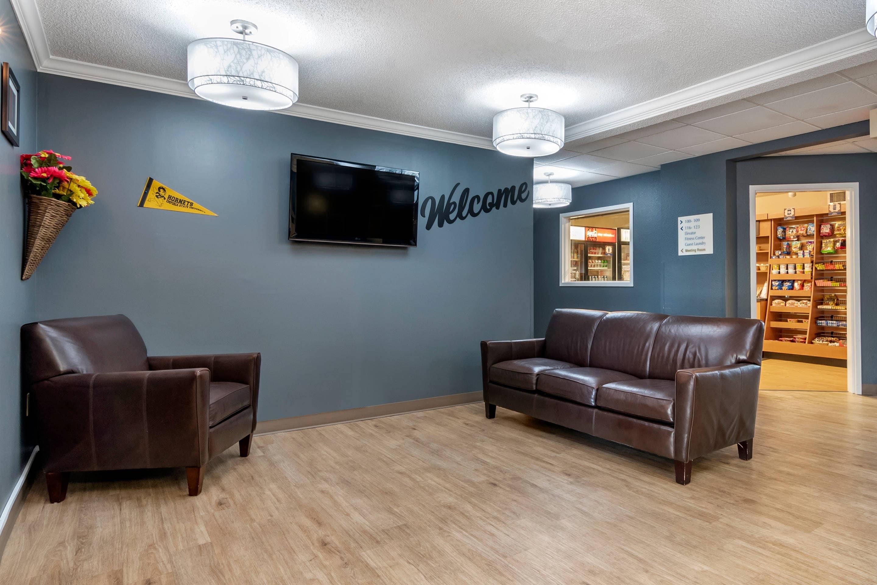 Lobby with sitting area | MainStay Suites Emporia