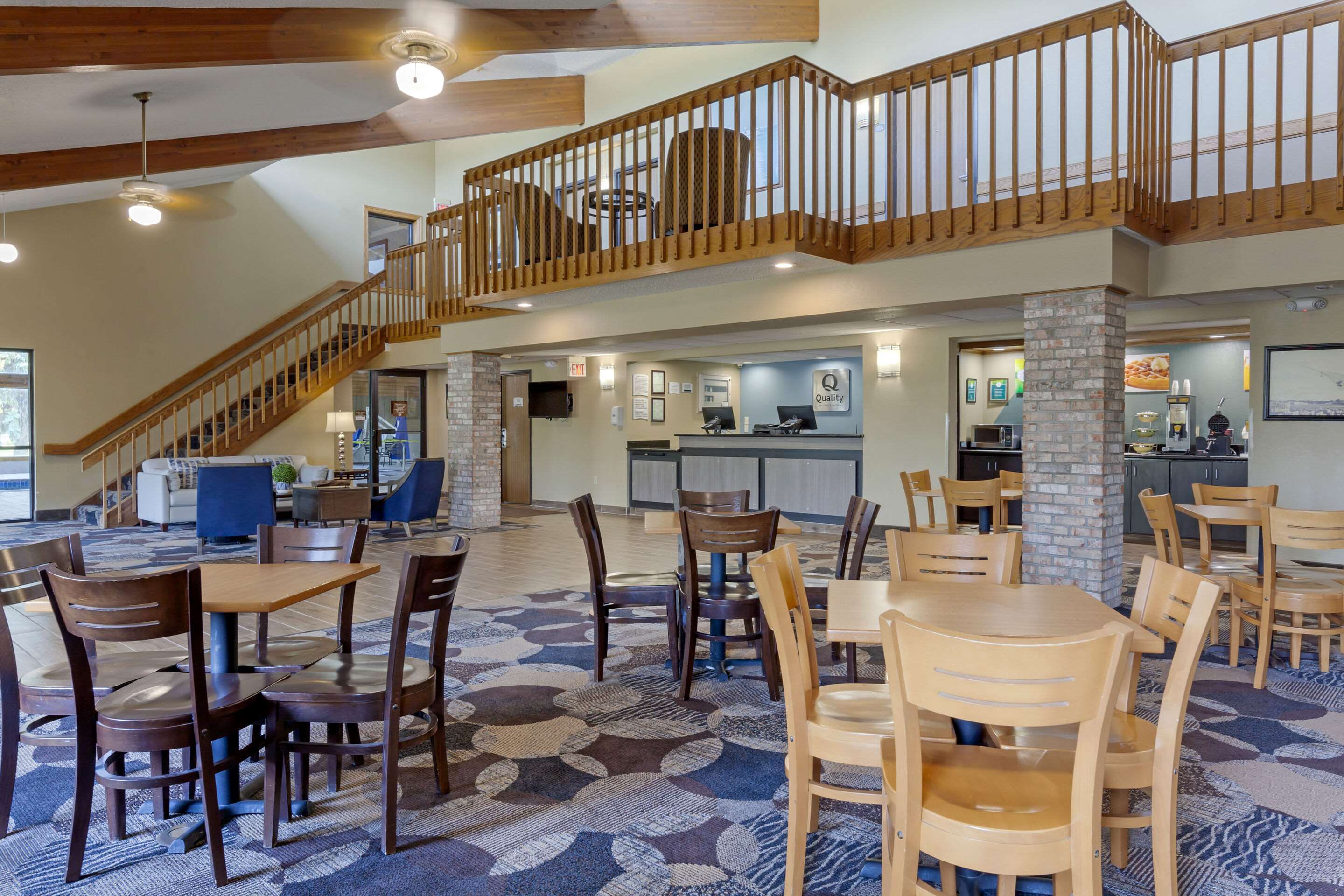 Spacious breakfast area