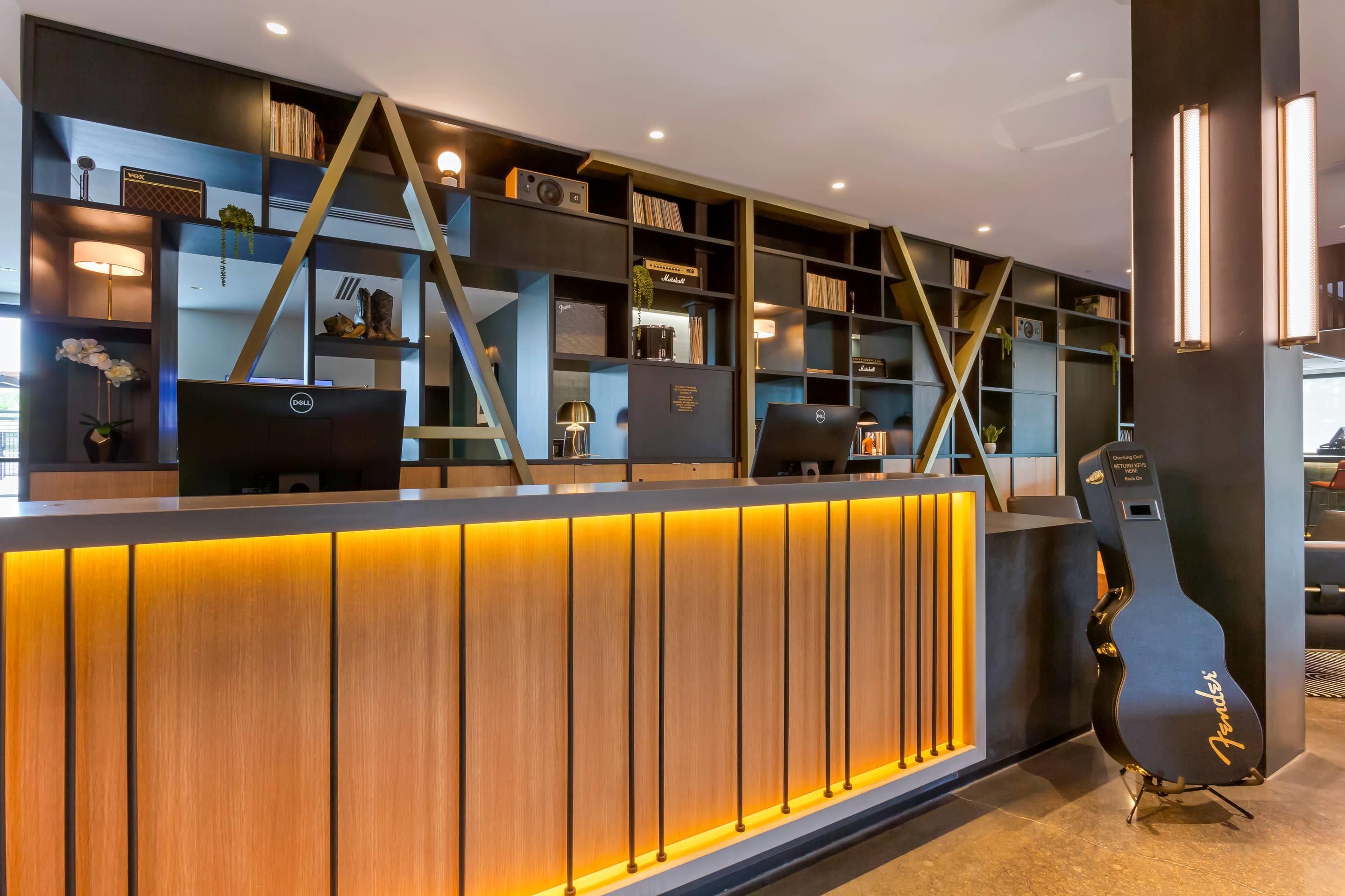 Front desk with friendly staff